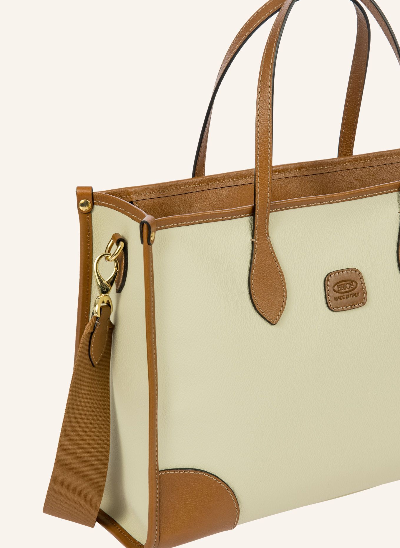 BRIC'S Shoppers OPERA SMALL: CRÈME / GOUD / COGNAC