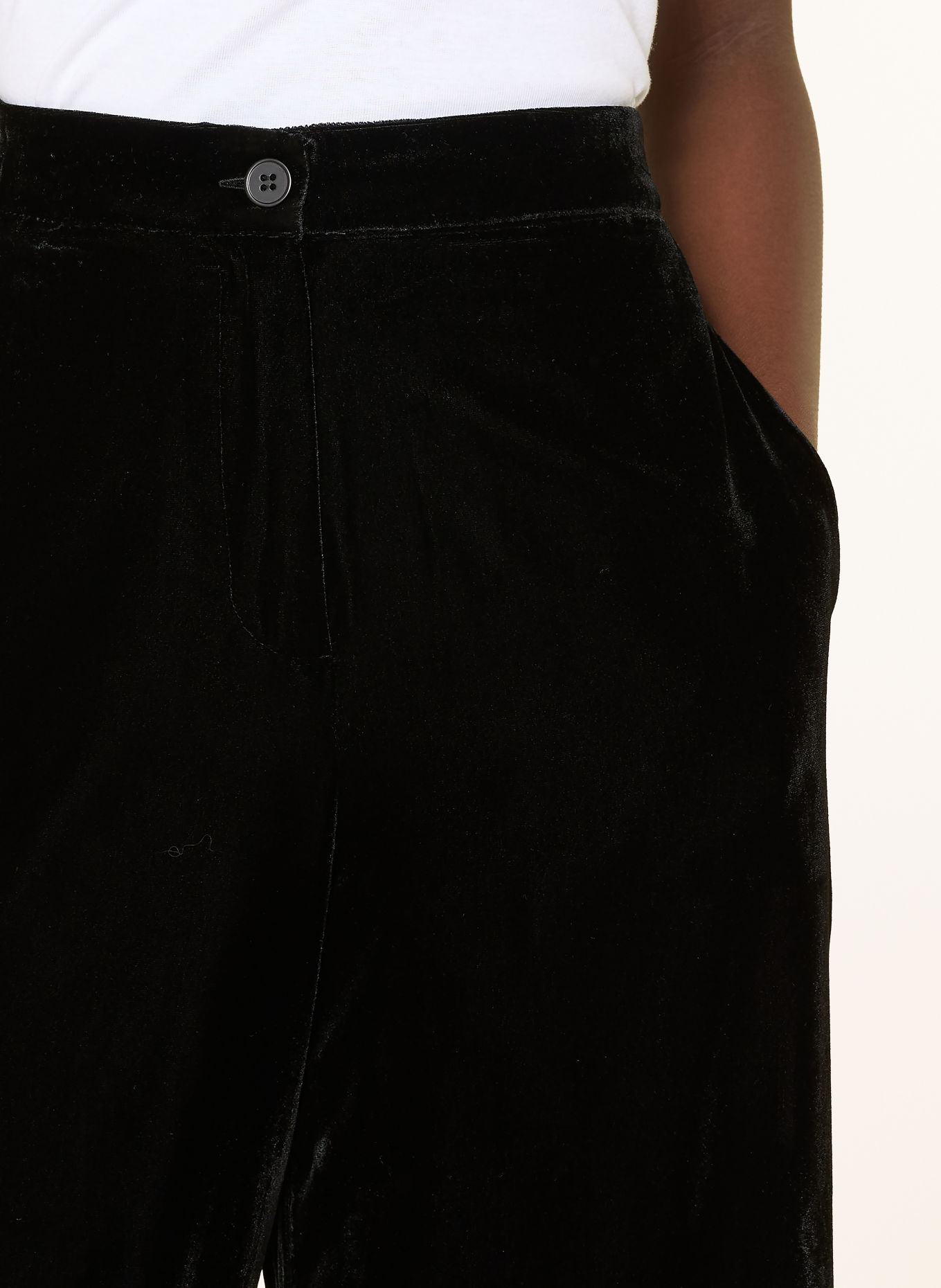 darling harbour Marlenehose aus Samt: BLACK