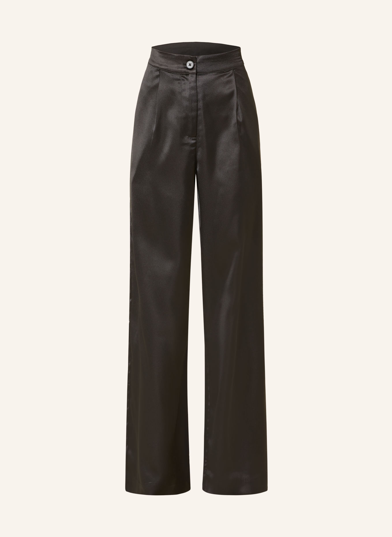 darling harbour Marlenehose aus Satin: BLACK
