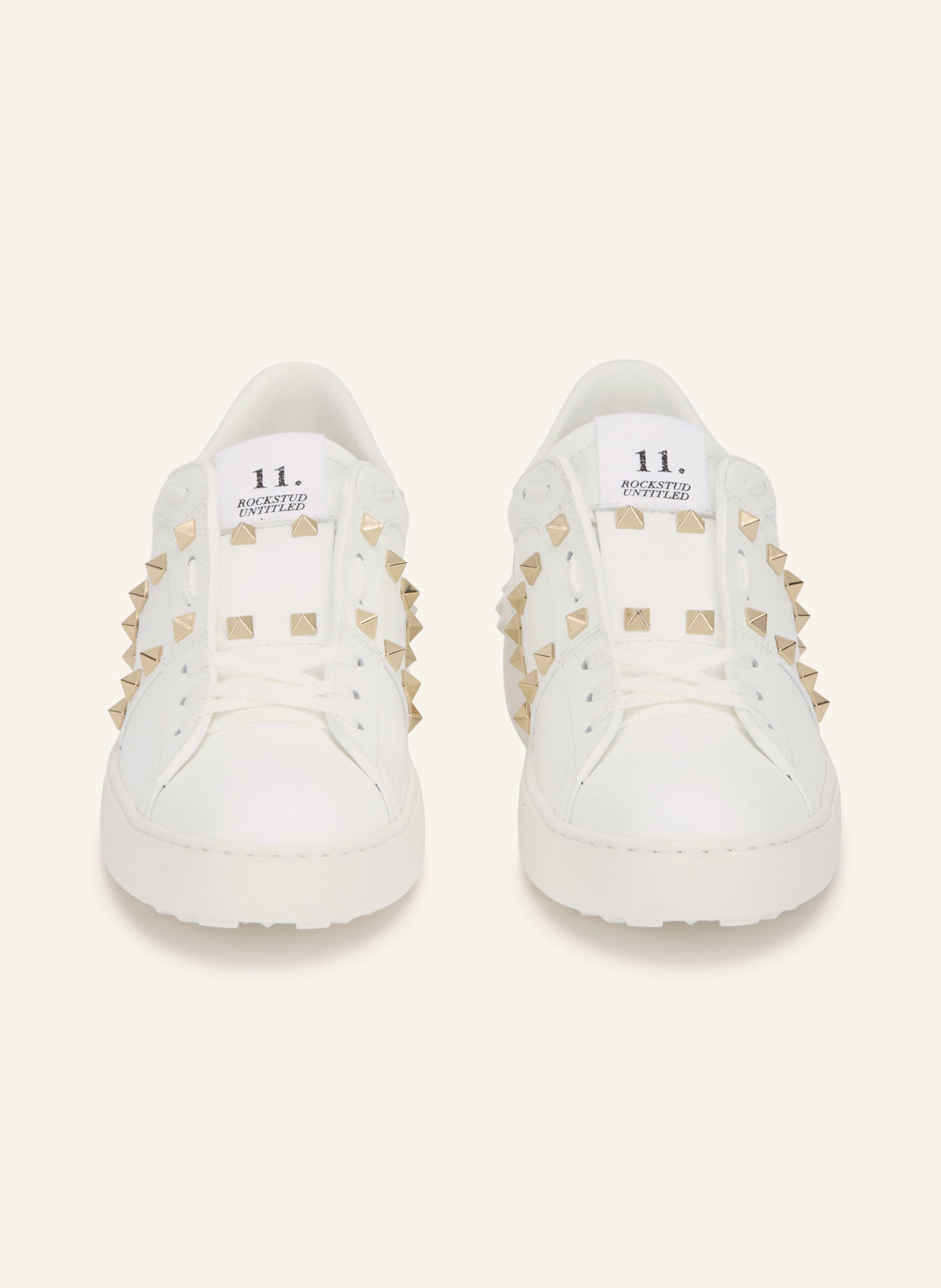 VALENTINO GARAVANI Sneakers ROCKSTUD UNTITLED met studs: WIT / GOUD