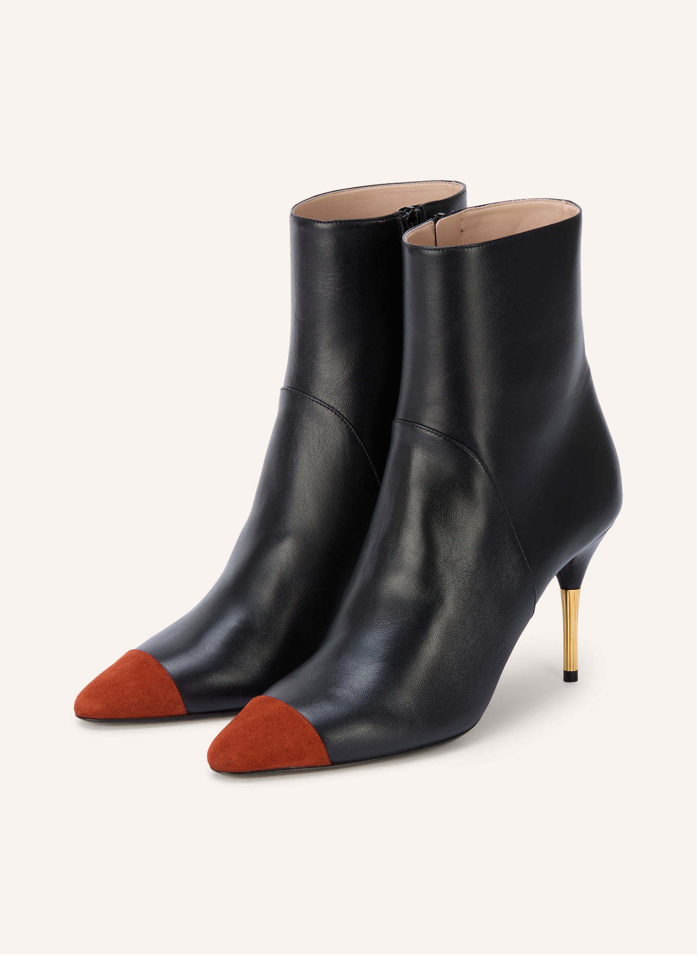 VALENTINO GARAVANI Stiefeletten SINEAD: ROT / GOLD / SCHWARZ