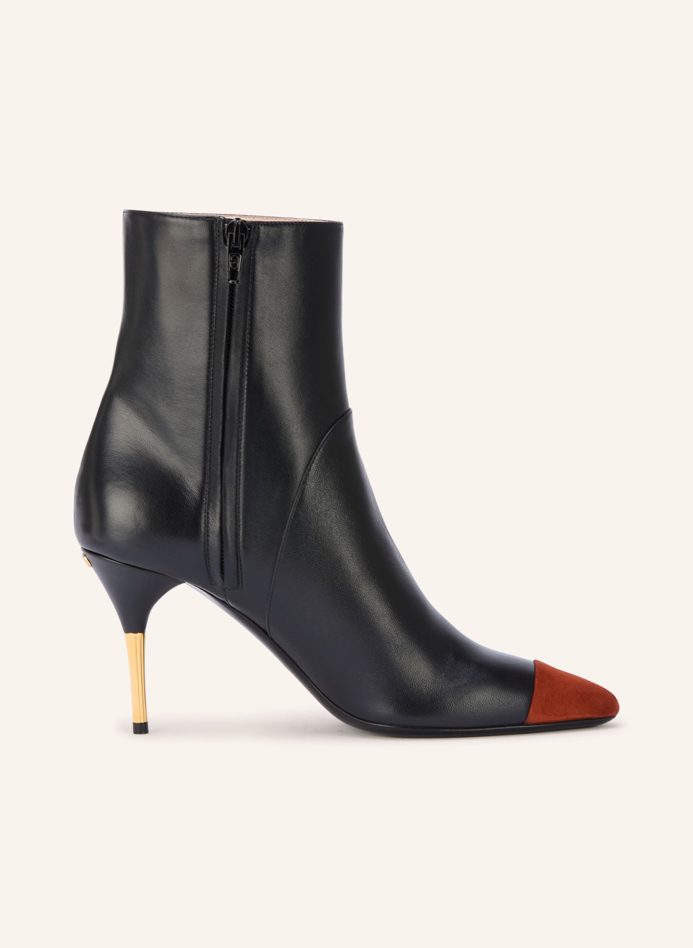 VALENTINO GARAVANI Stiefeletten SINEAD: ROT / GOLD / SCHWARZ