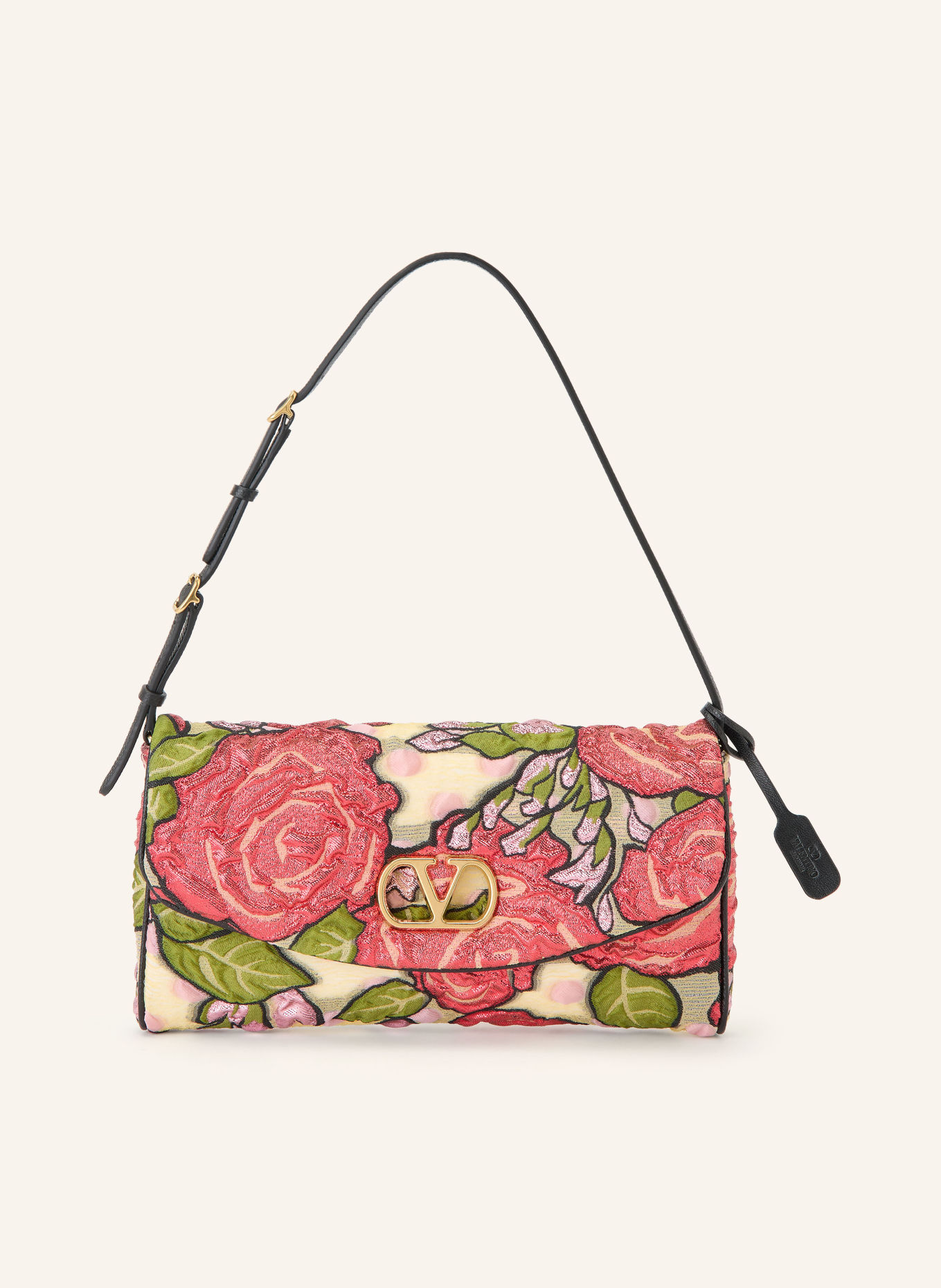 VALENTINO GARAVANI Schultertasche DEVAIN: ROT / ECRU / GRÜN