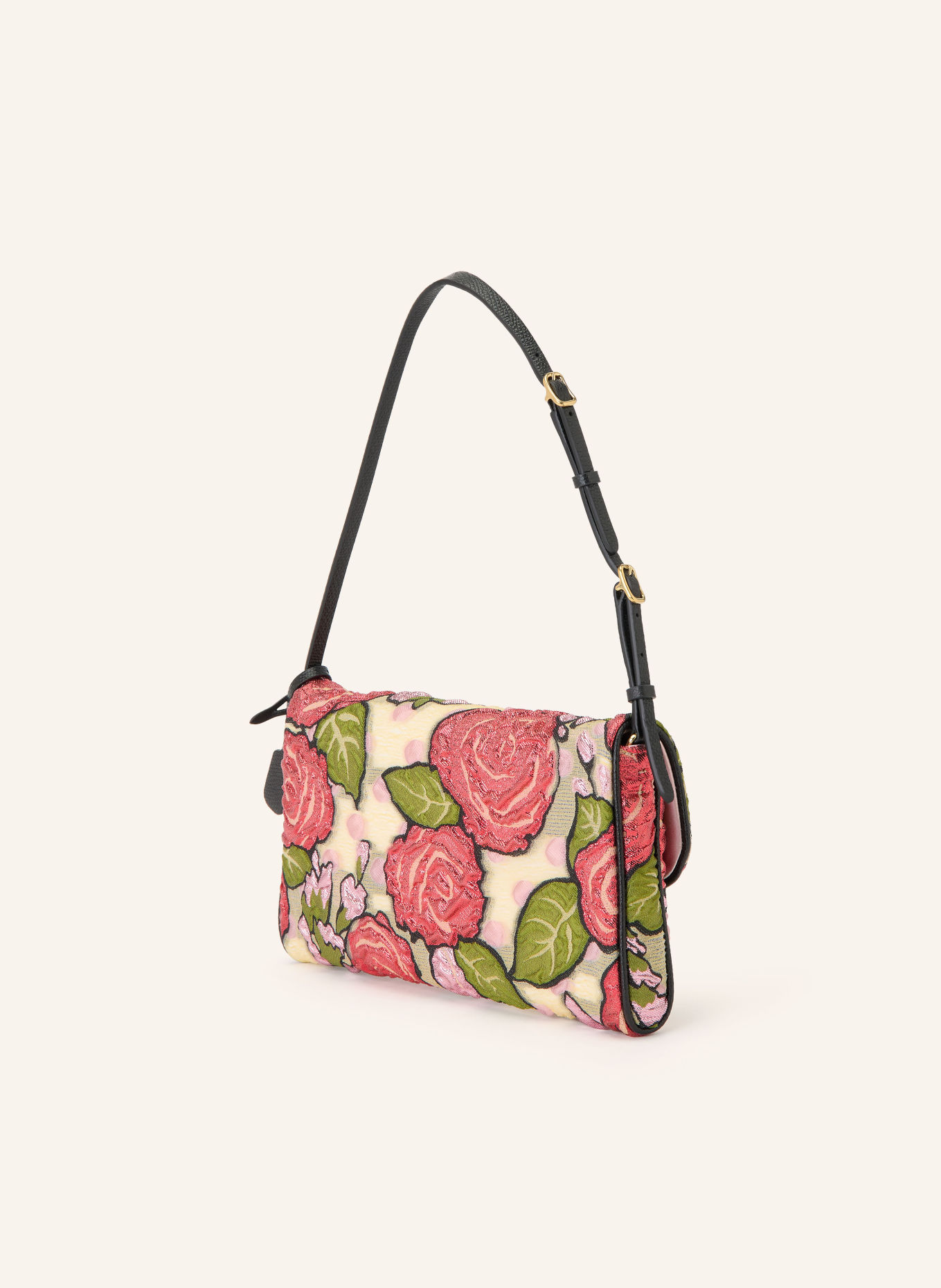 VALENTINO GARAVANI Schultertasche DEVAIN: ROT / ECRU / GRÜN