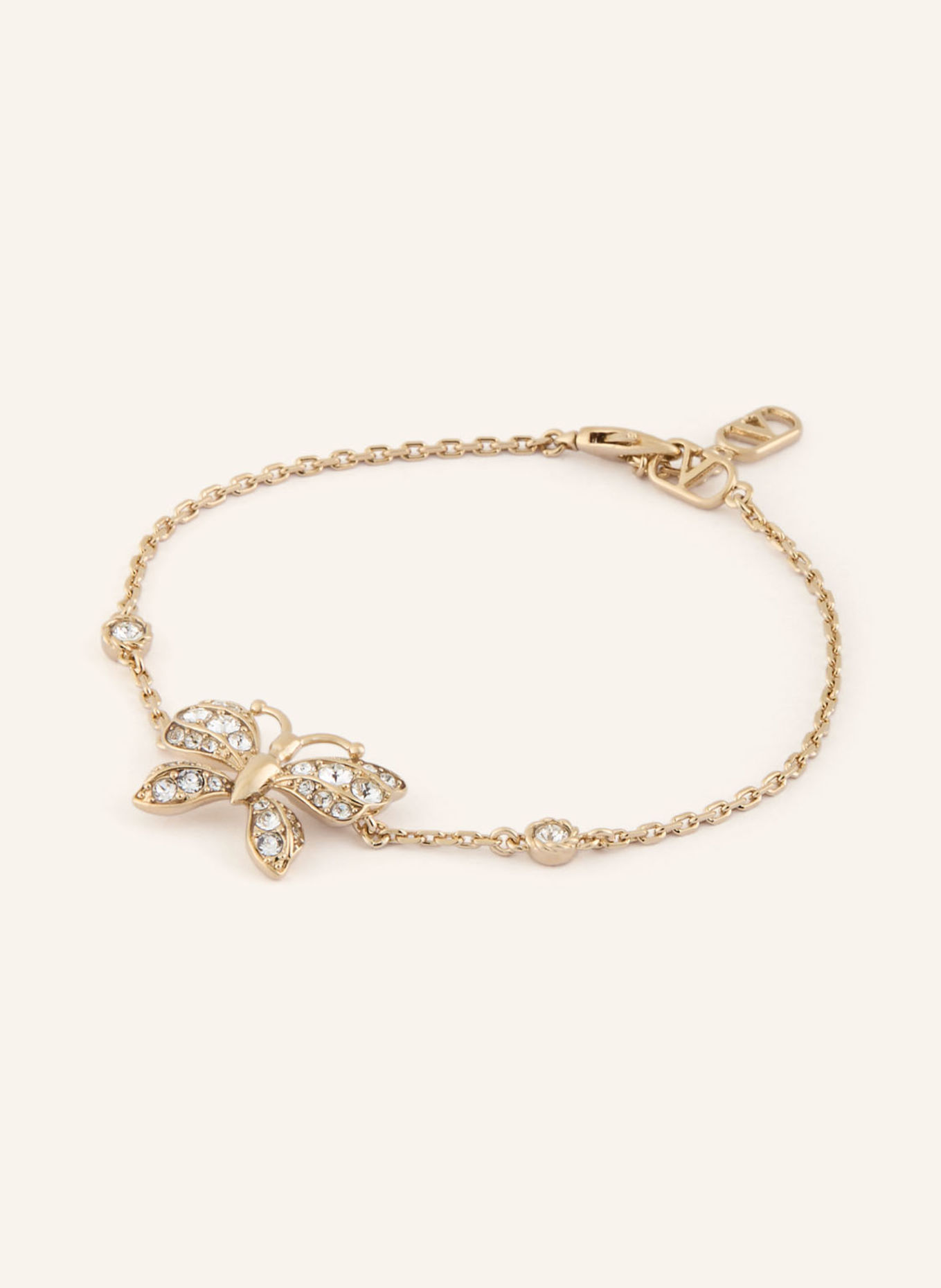 VALENTINO GARAVANI FLUTTERBY Bracelet: GOLD / WHITE
