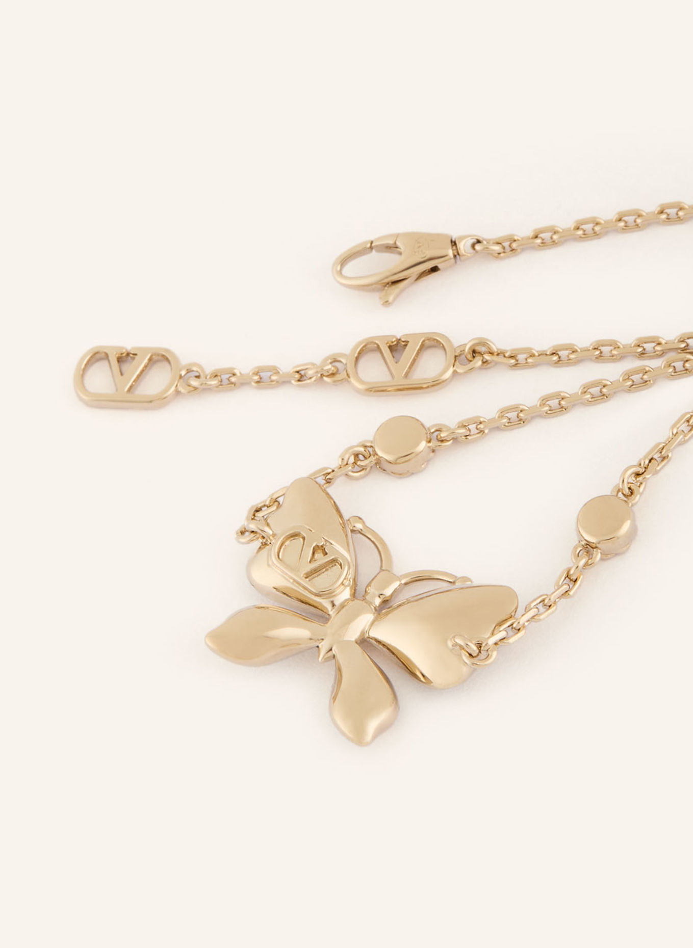 VALENTINO GARAVANI FLUTTERBY Bracelet: GOLD / WHITE