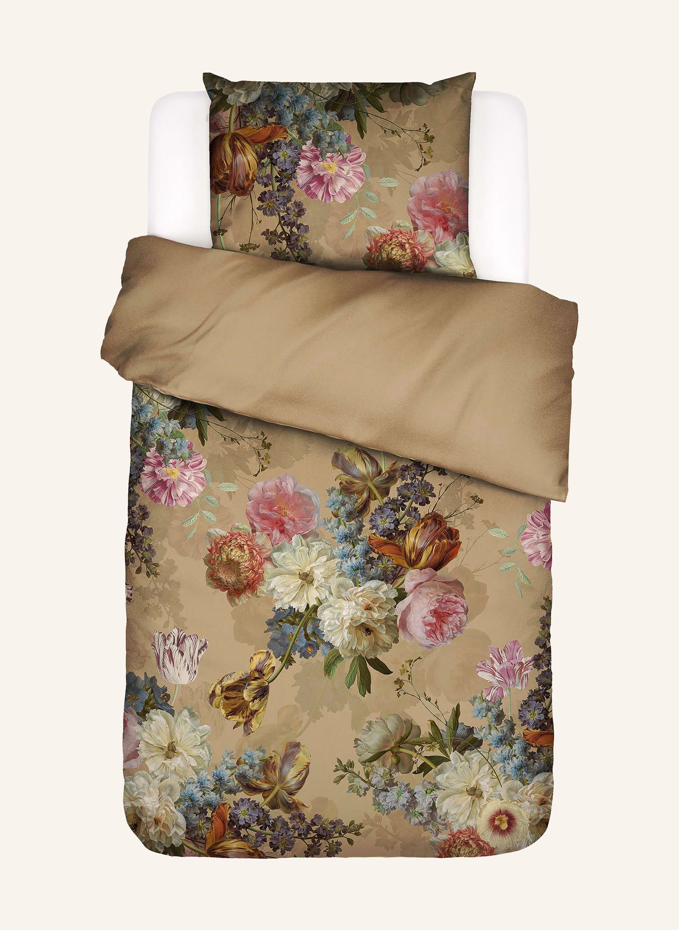 ESSENZA Bettwäsche ROSABELLE: BEIGE / ROSA / GRÜN
