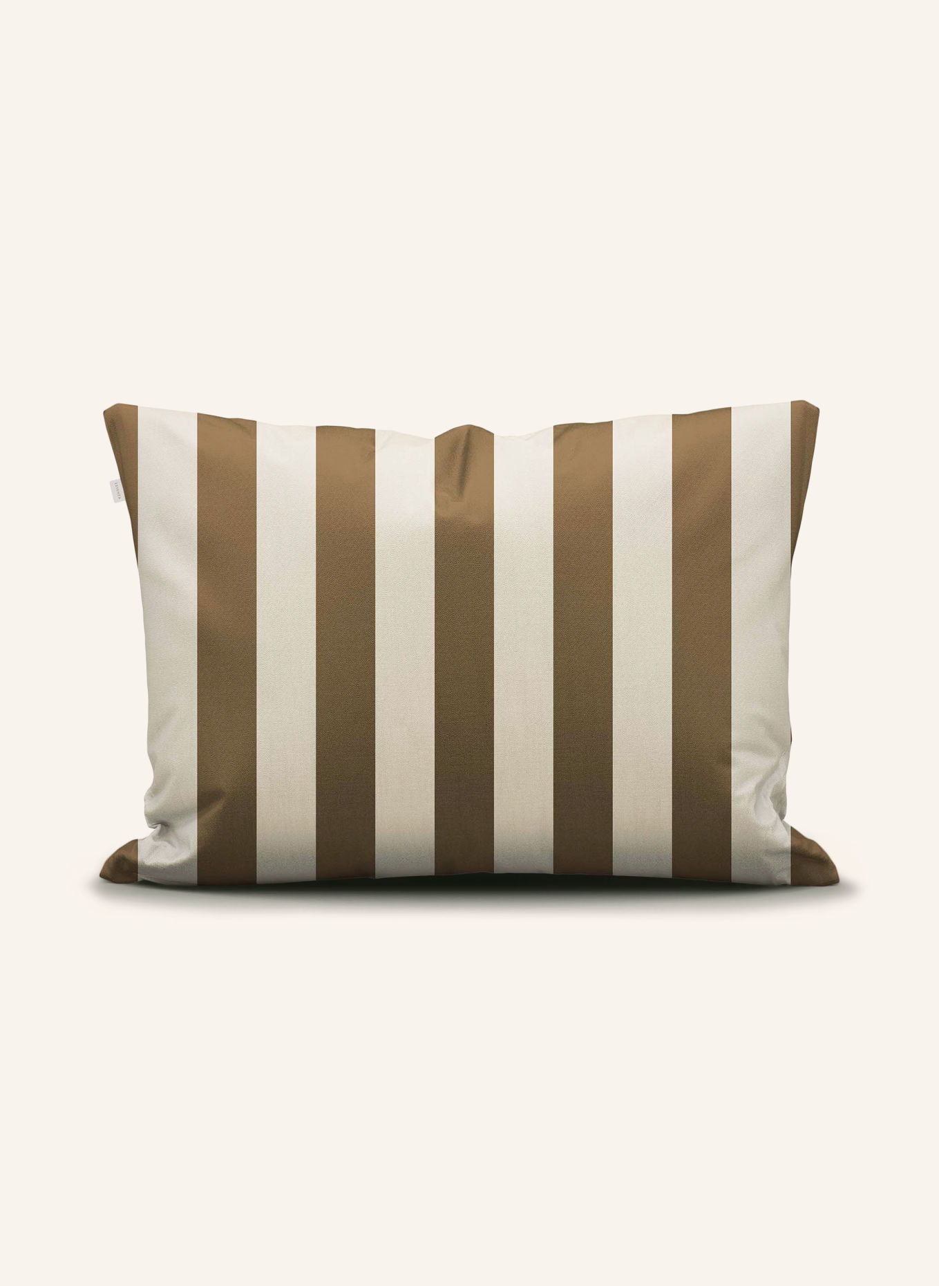 ESSENZA Kissenbezug MINTE STRIPE: BRAUN / ECRU