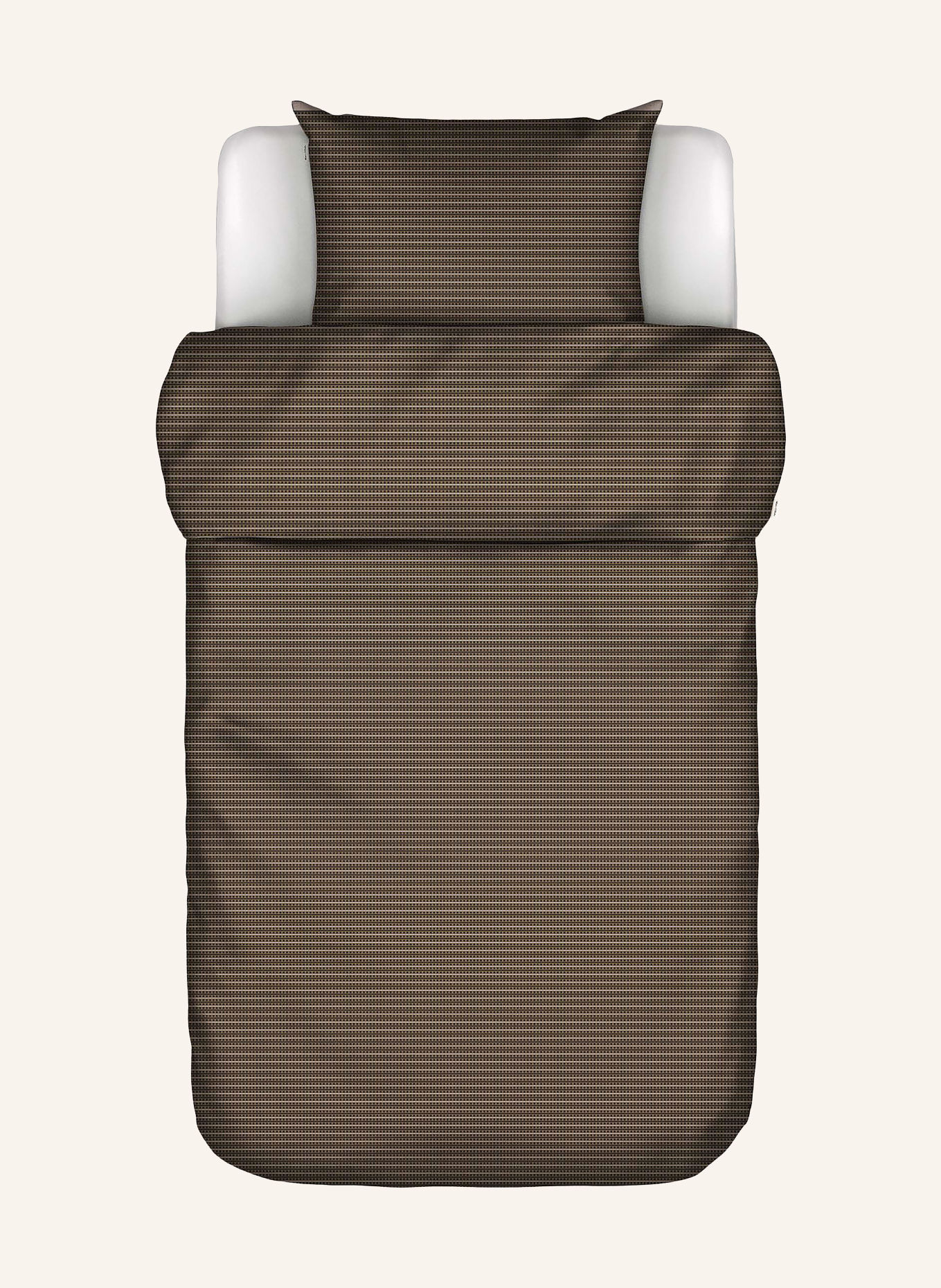 Marc O'Polo Linge de lit AREN: MARRON FONCÉ
