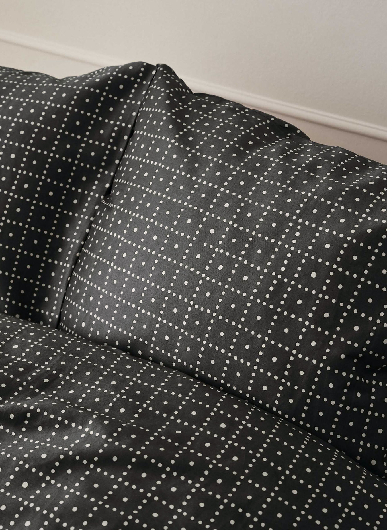 Marc O'Polo Linge de lit SUNI: GRIS FONCÉ
