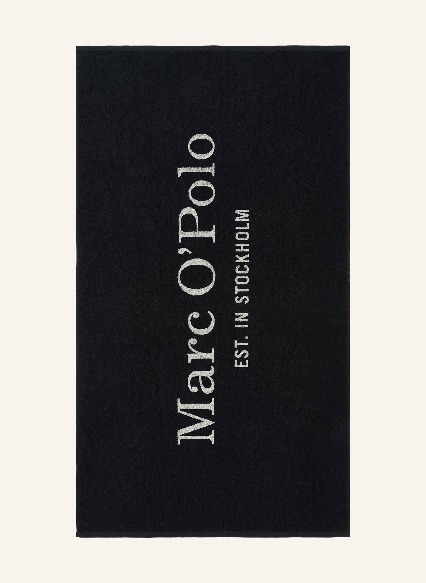 Marc O'Polo Strandtuch STATEMENT: SCHWARZ / WEISS