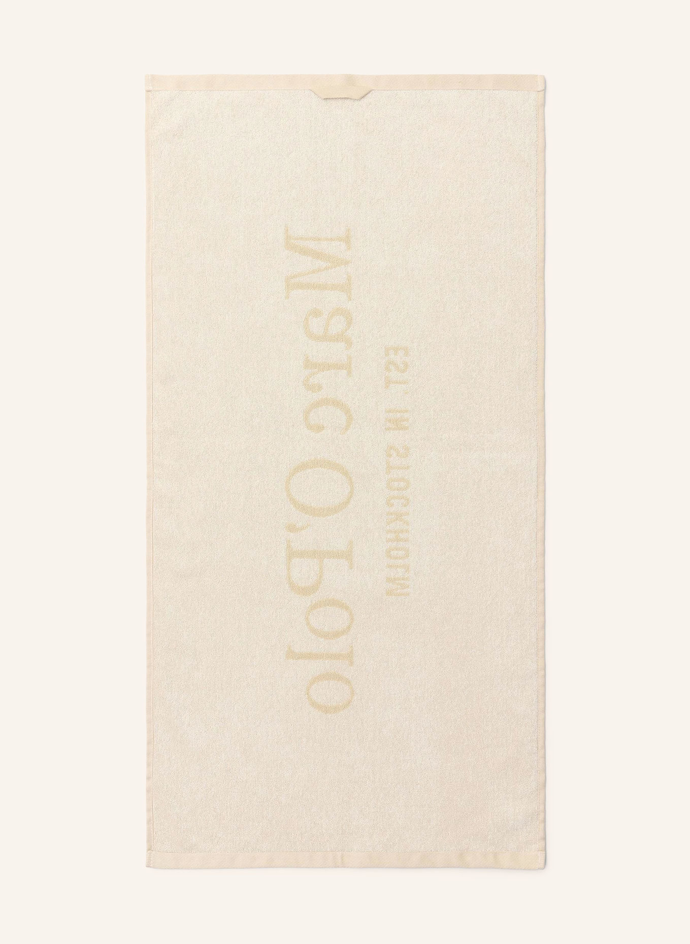 Marc O'Polo 2er-Set Handtücher STATEMENT: BEIGE / ECRU