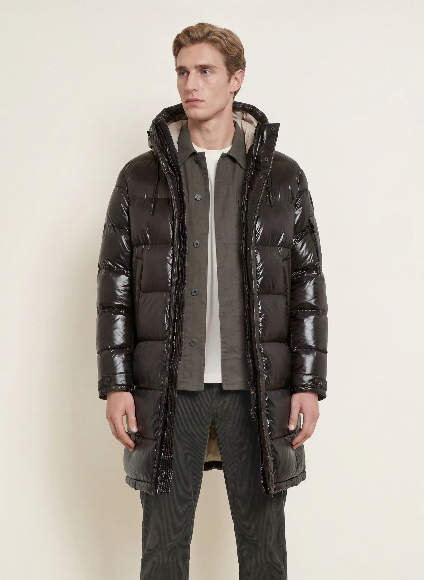 Blauer Steppmantel ALDRICH: SCHWARZ