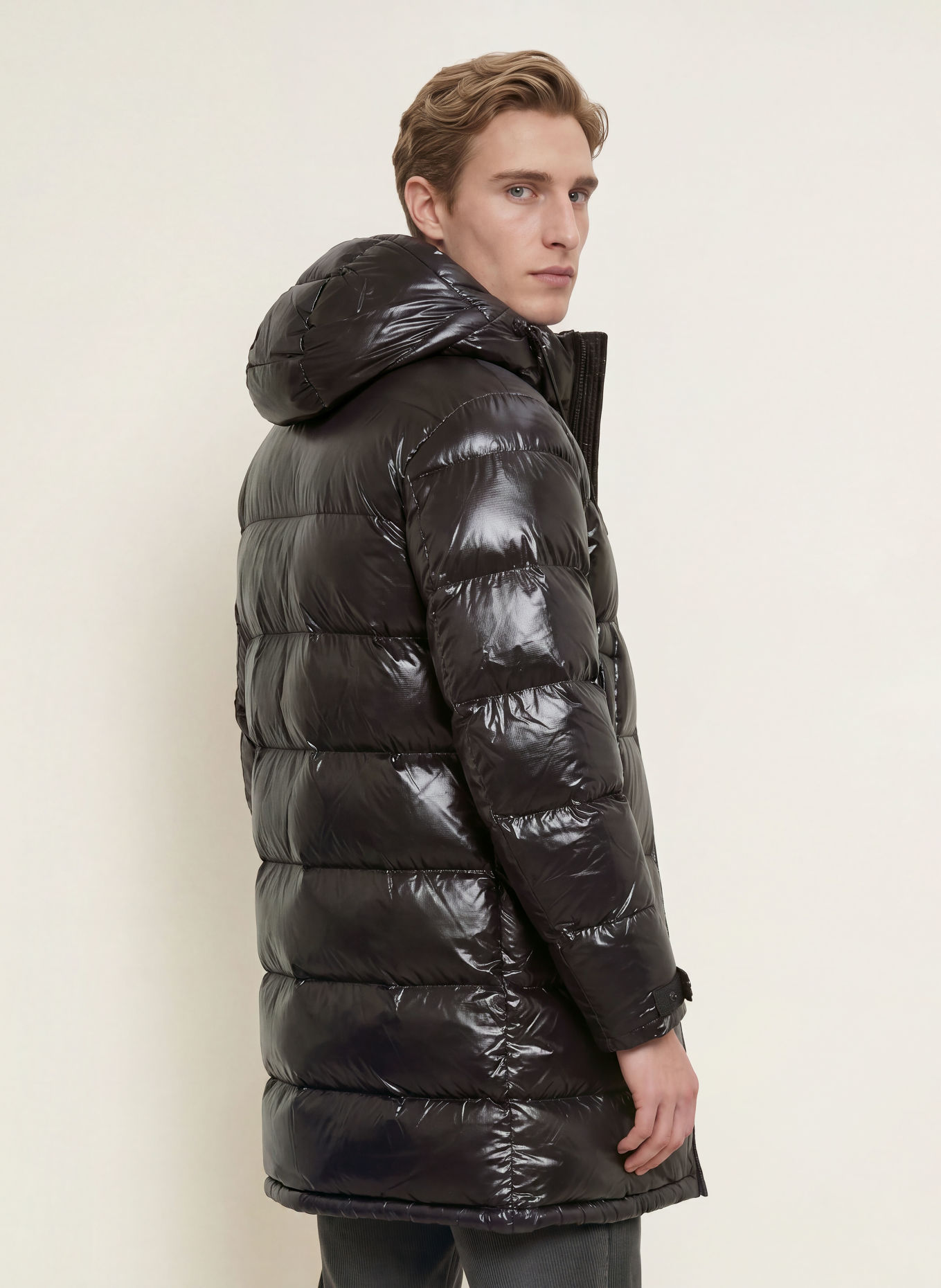 Blauer Steppmantel ALDRICH: SCHWARZ