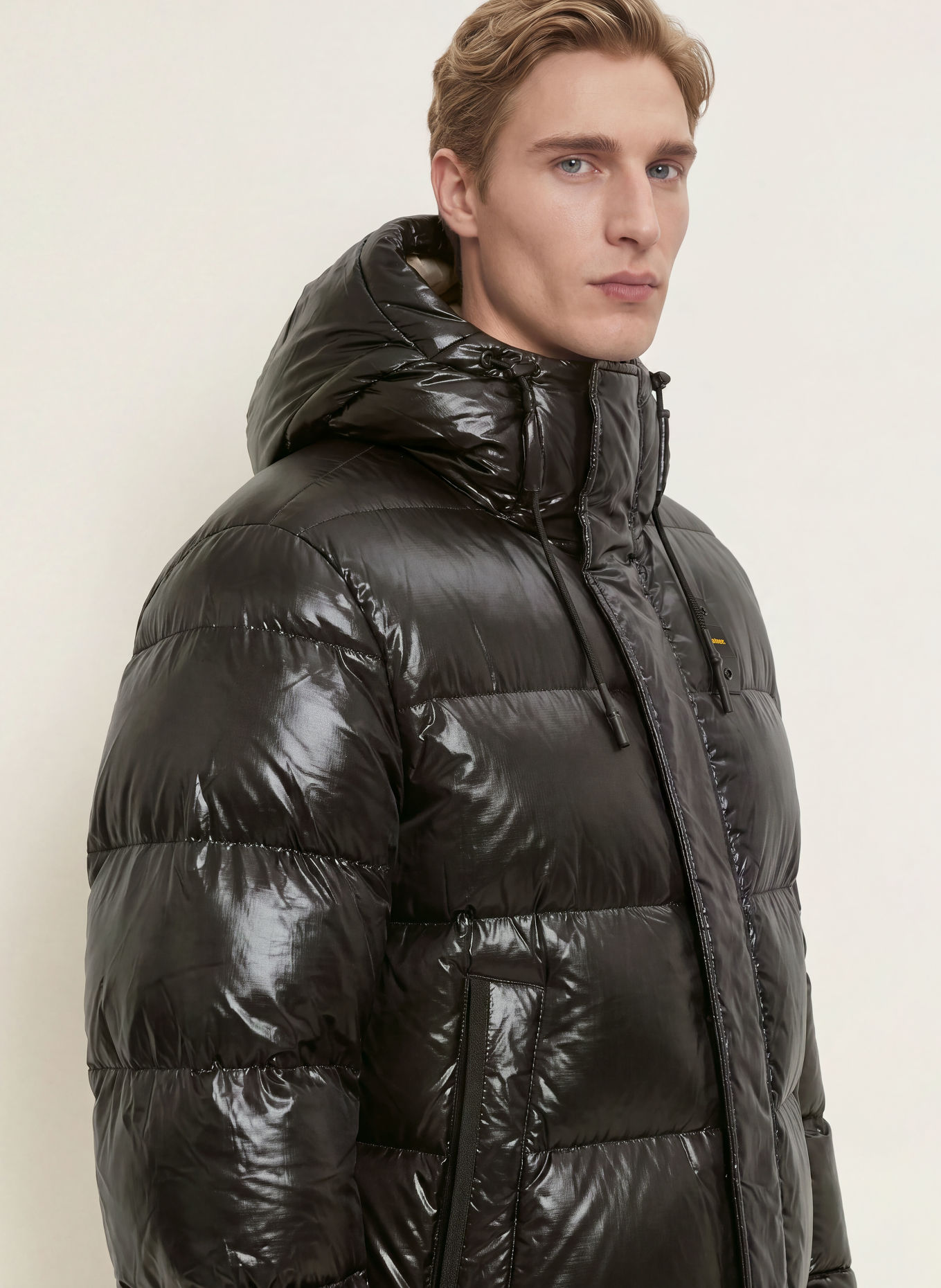 Blauer Steppmantel ALDRICH: SCHWARZ