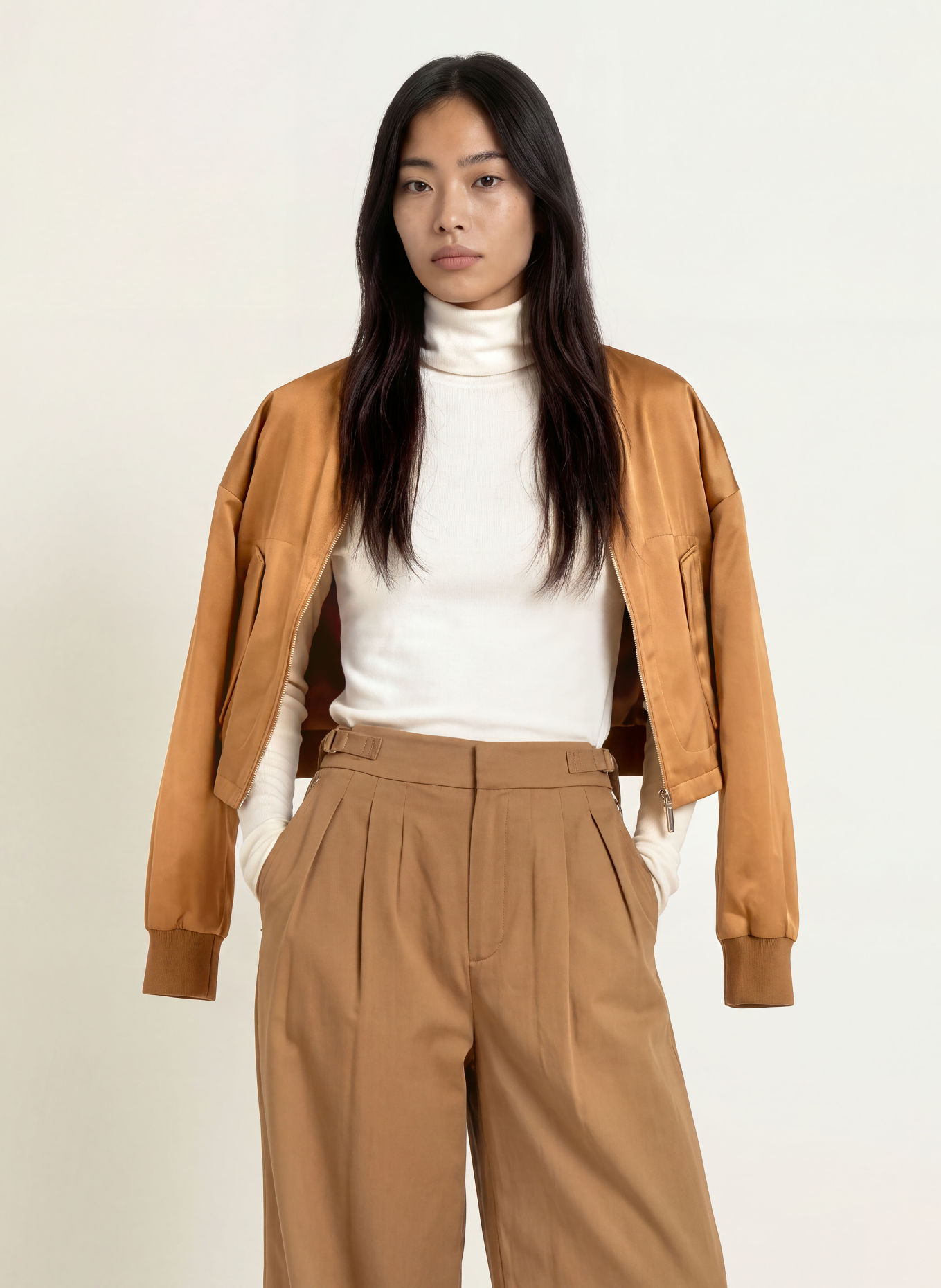 MAX & Co. AMA Turtleneck sweater: WHITE