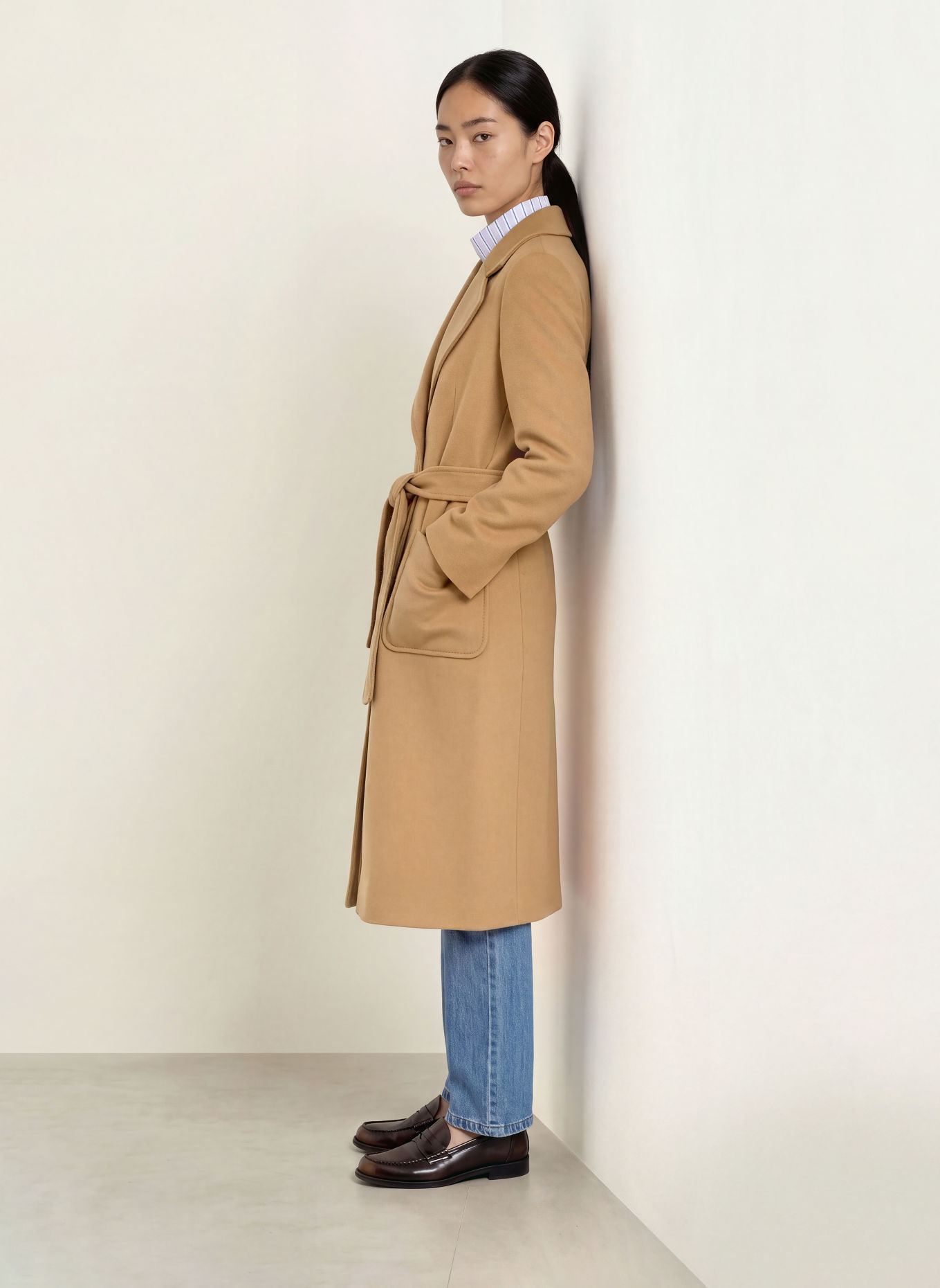 MAX & Co. Wollen mantel RUNAWAY: CAMEL