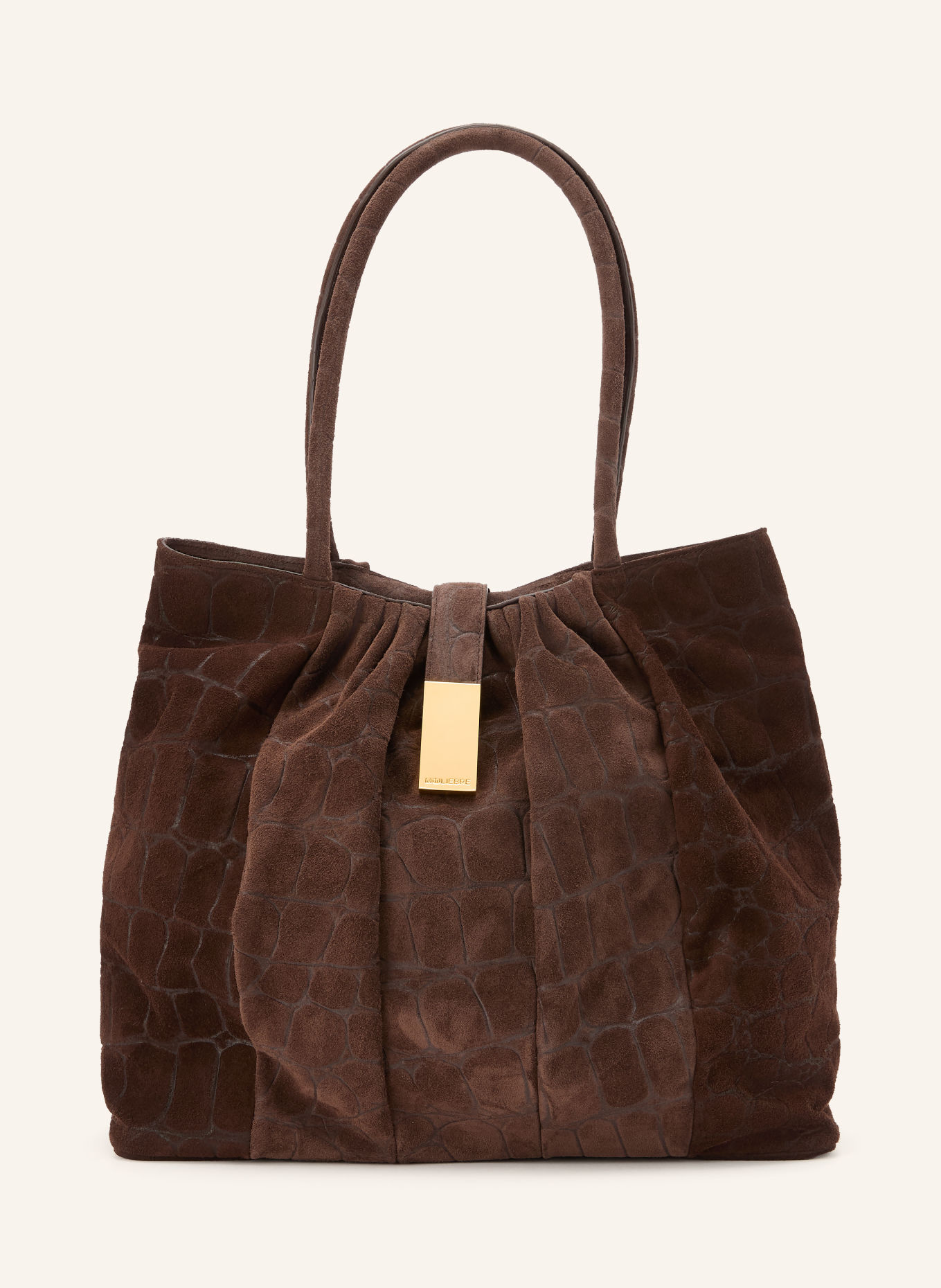 MOULIEBRE Shopper LIRIA: DUNKELBRAUN / GOLD