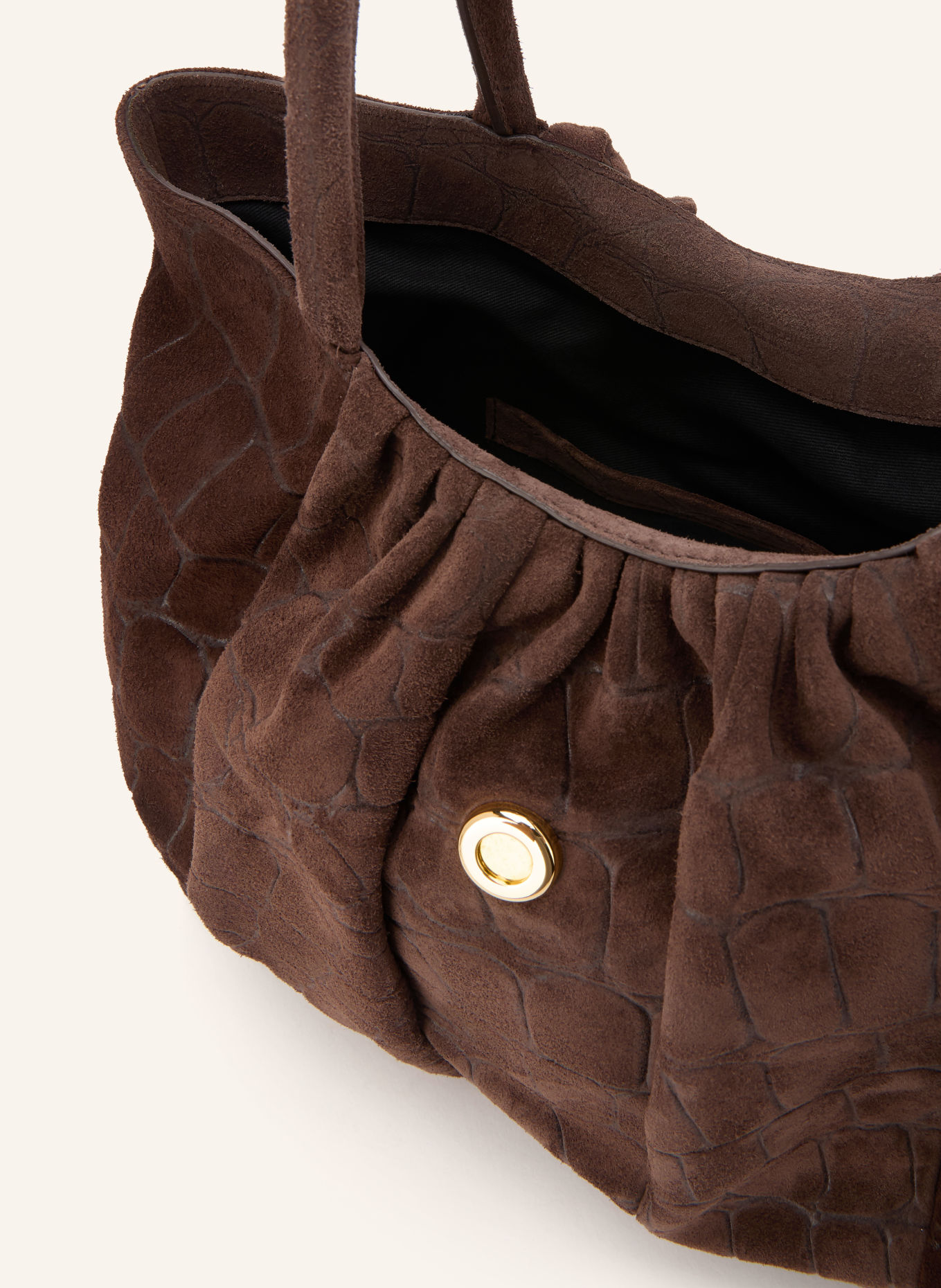 MOULIEBRE Shopper LIRIA: DUNKELBRAUN / GOLD