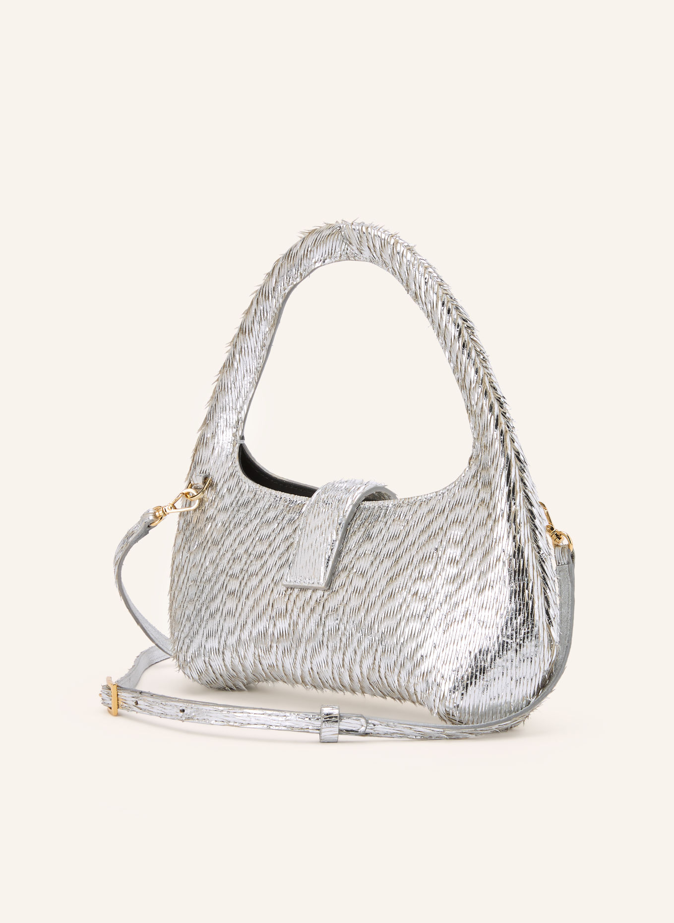 MOULIEBRE Umhängetasche M BAG MINI: SILBER / GOLD