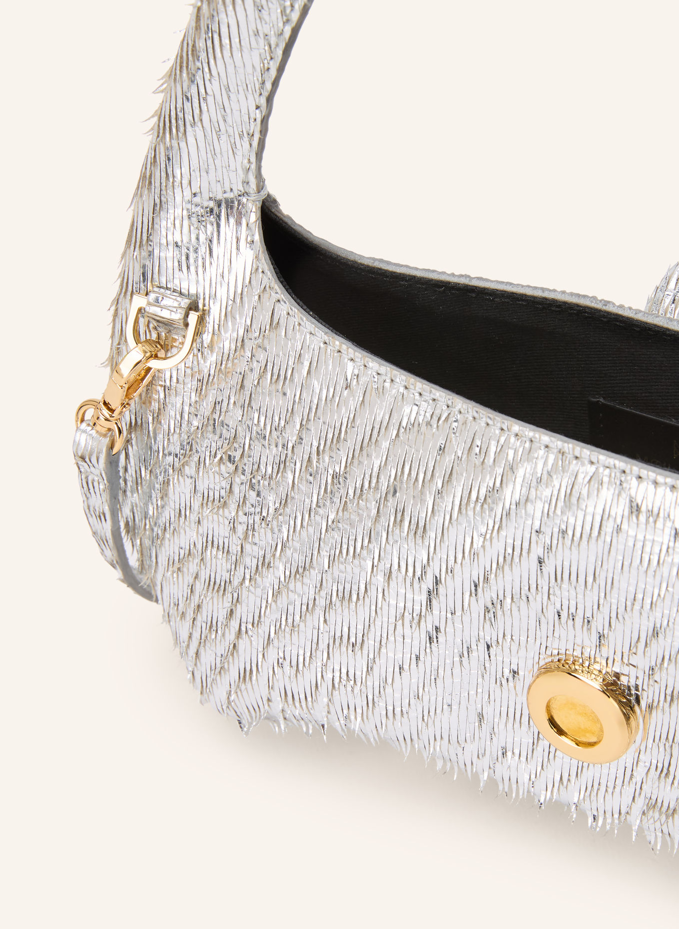MOULIEBRE Umhängetasche M BAG MINI: SILBER / GOLD