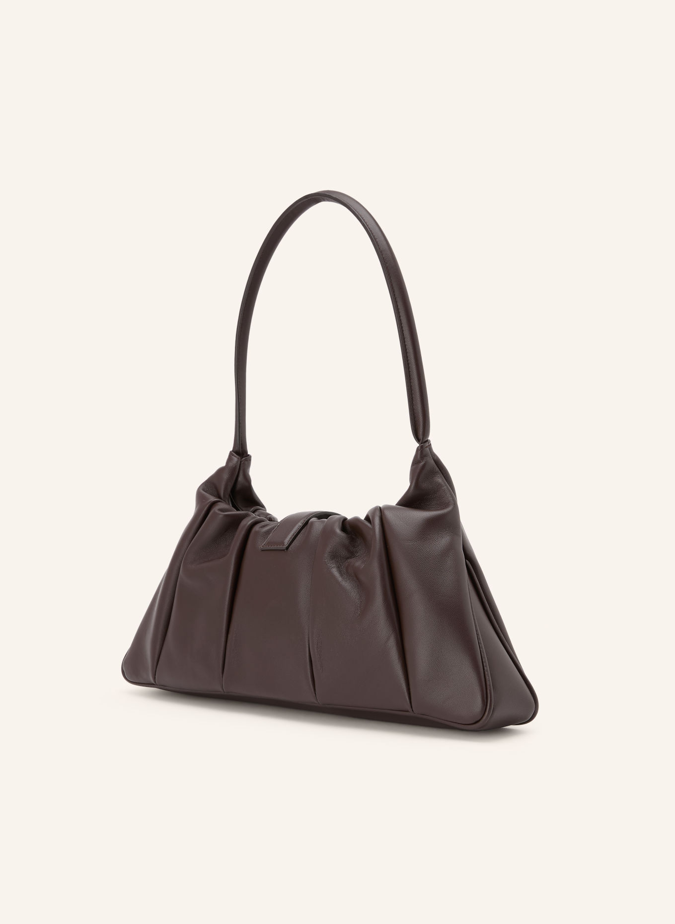 MOULIEBRE Handtasche LIRIA: DUNKELBRAUN / GOLD