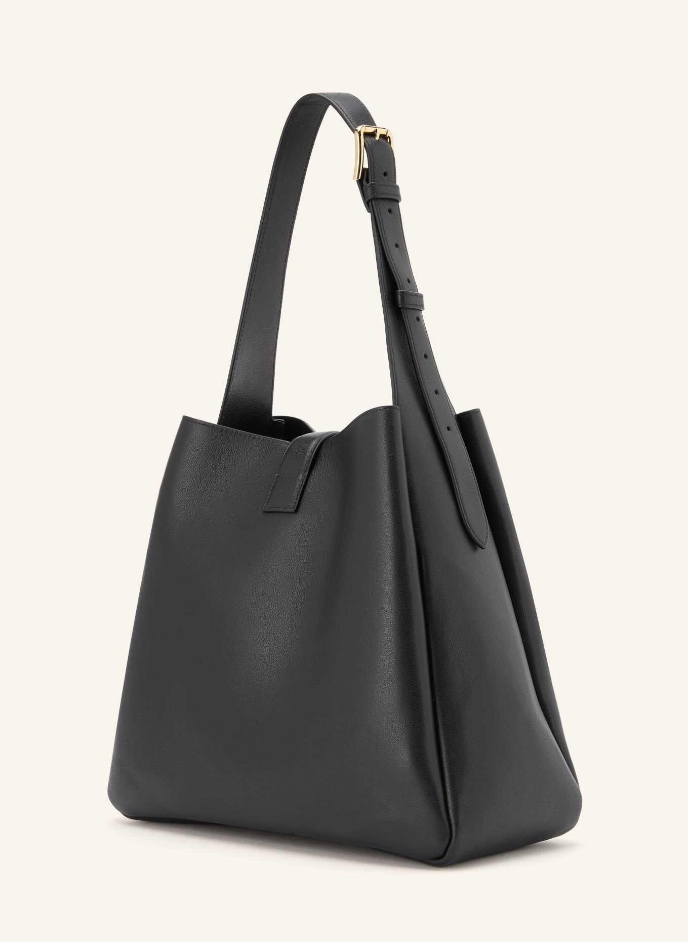 MOULIEBRE Beuteltasche TERESA LARGE: SCHWARZ / GOLD