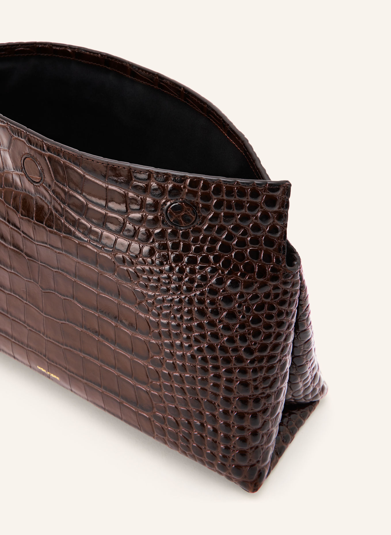 MOULIEBRE Clutch CARLOTTA: DUNKELBRAUN