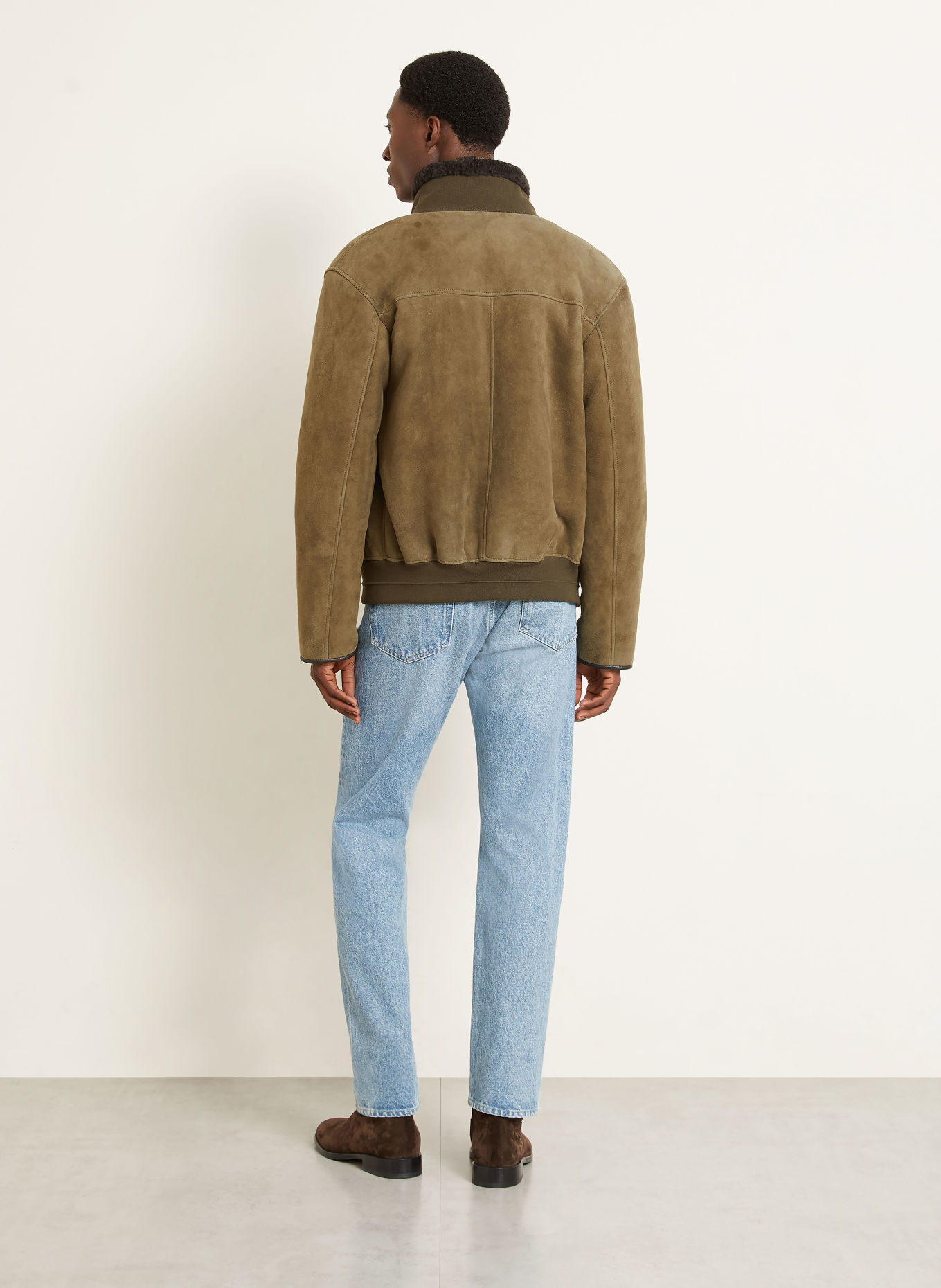manzoni 24 Kožená bunda: KHAKI / TMAVĚ HNĚDÁ