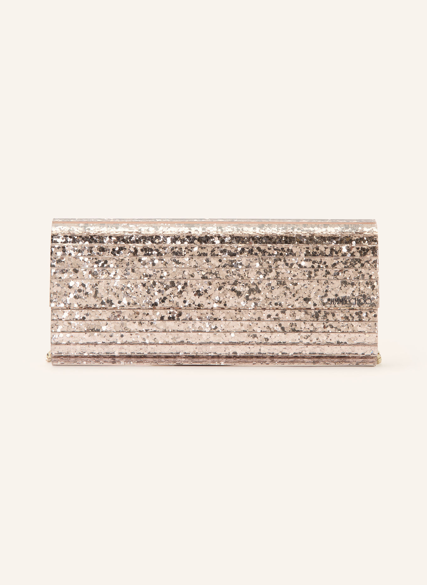 JIMMY CHOO Pungă de mână SWEETIE: ARGINT / AUR ROZ