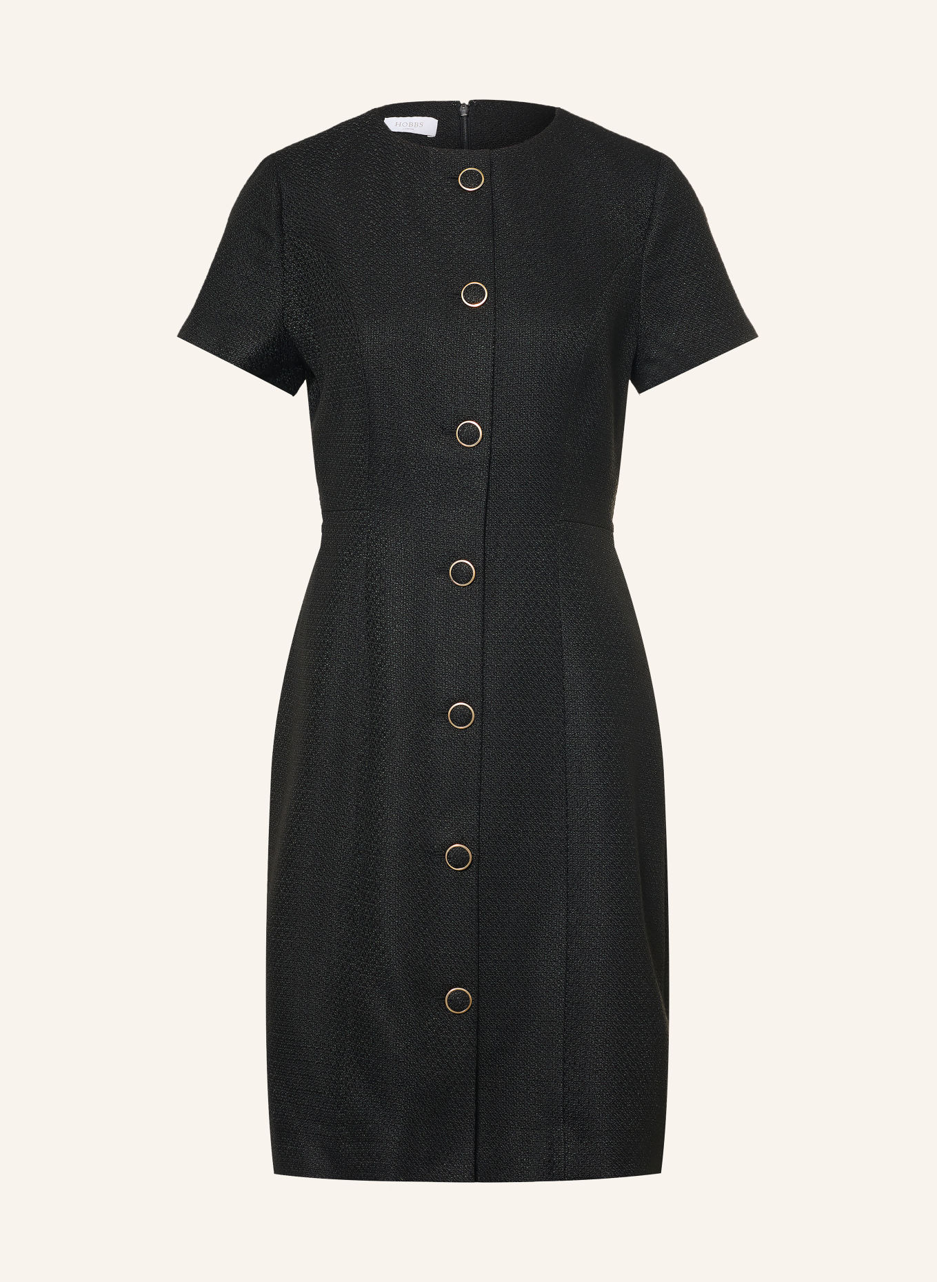 HOBBS Etuikleid ELOWEN aus Tweed: SCHWARZ