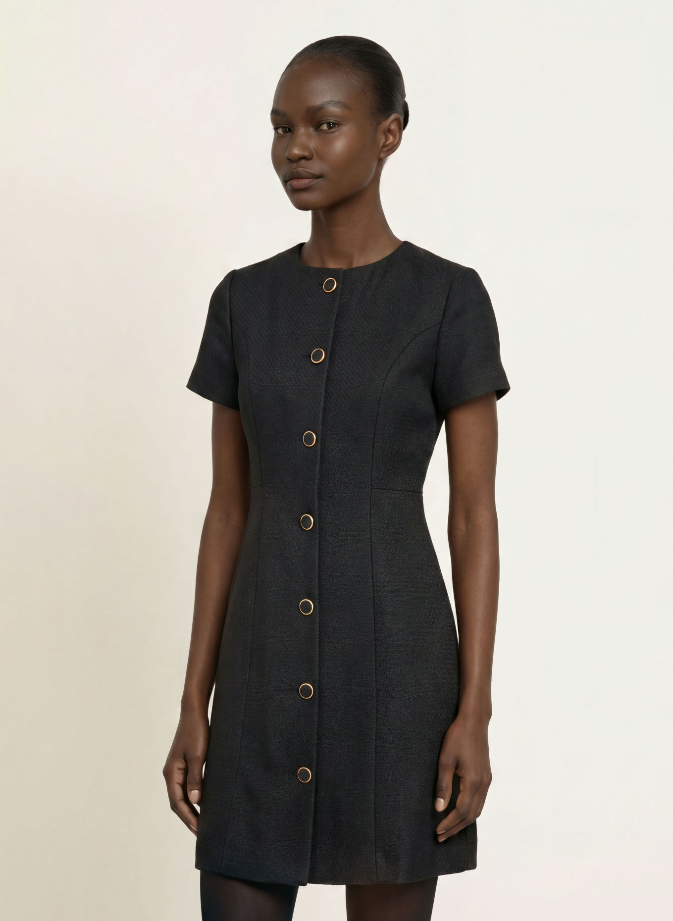 HOBBS Etuikleid ELOWEN aus Tweed: SCHWARZ