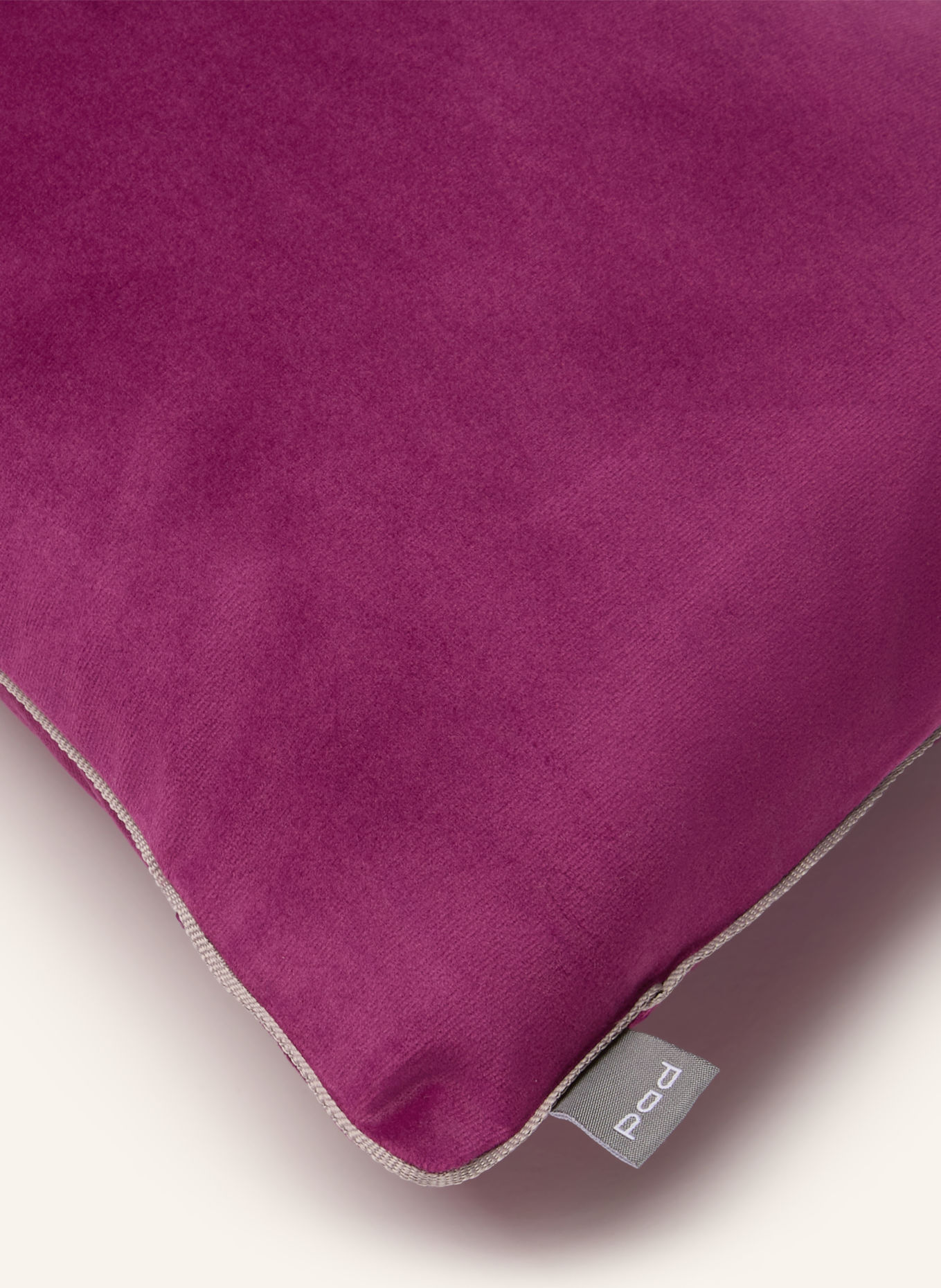 PAD Dekokissenhülle ELEGANCE: FUCHSIA / GRAU