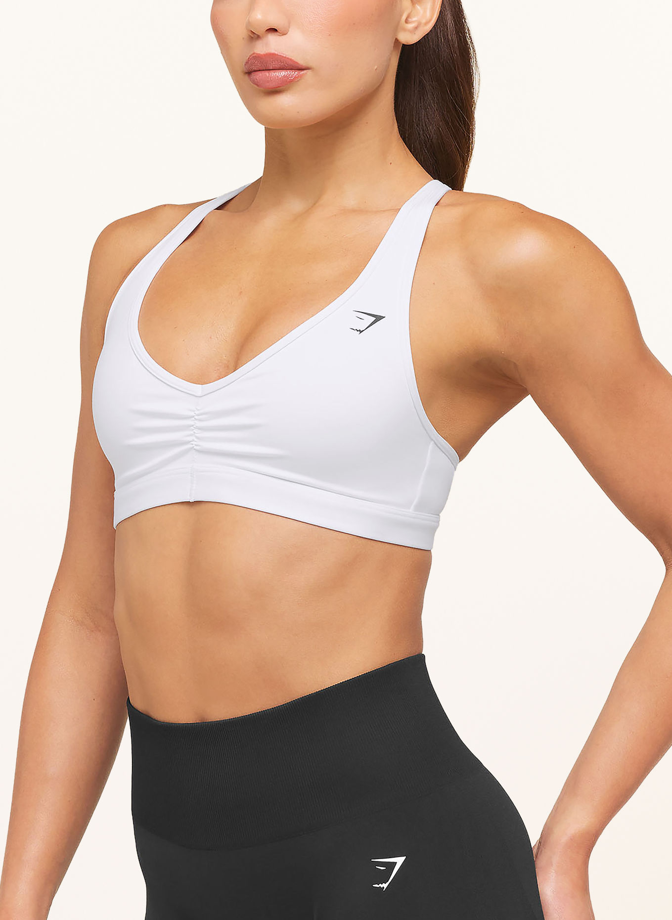 GYMSHARK Sport-BH RUCHED SPORTS 2.0: WEISS