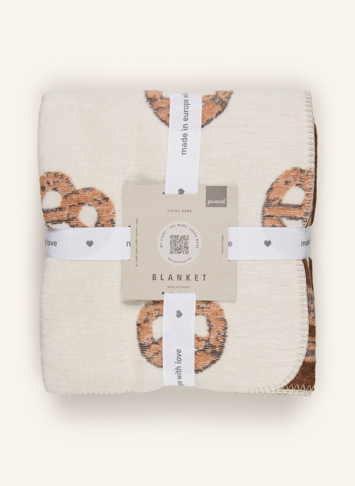 PAD Plaid WINTER SPIRITS: CRÈME / MARRON FONCÉ / BRUIN