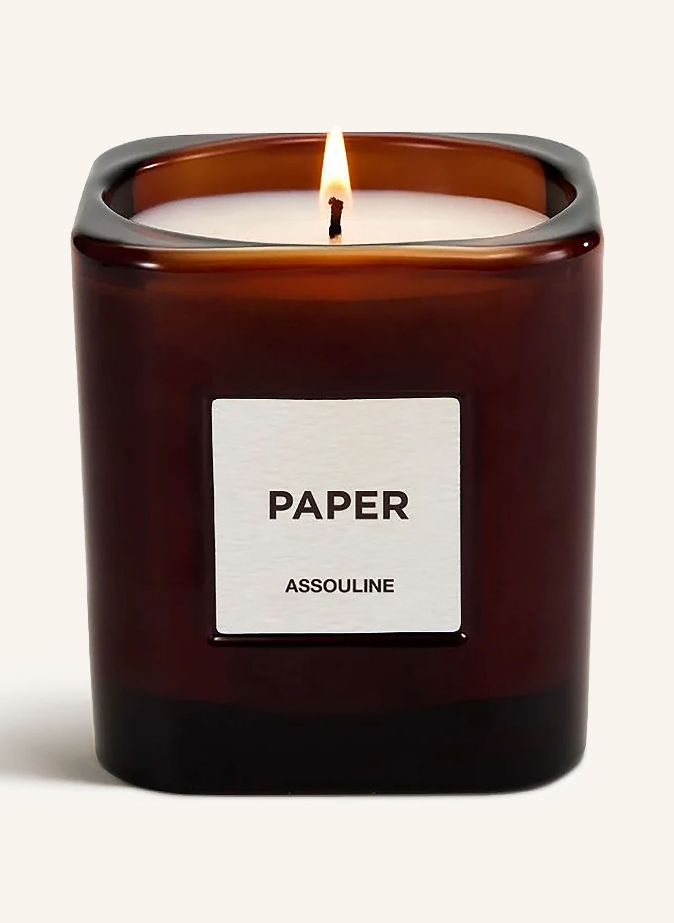 ASSOULINE Scented candle LIBRARY COLLECTION PAPER: BROWN
