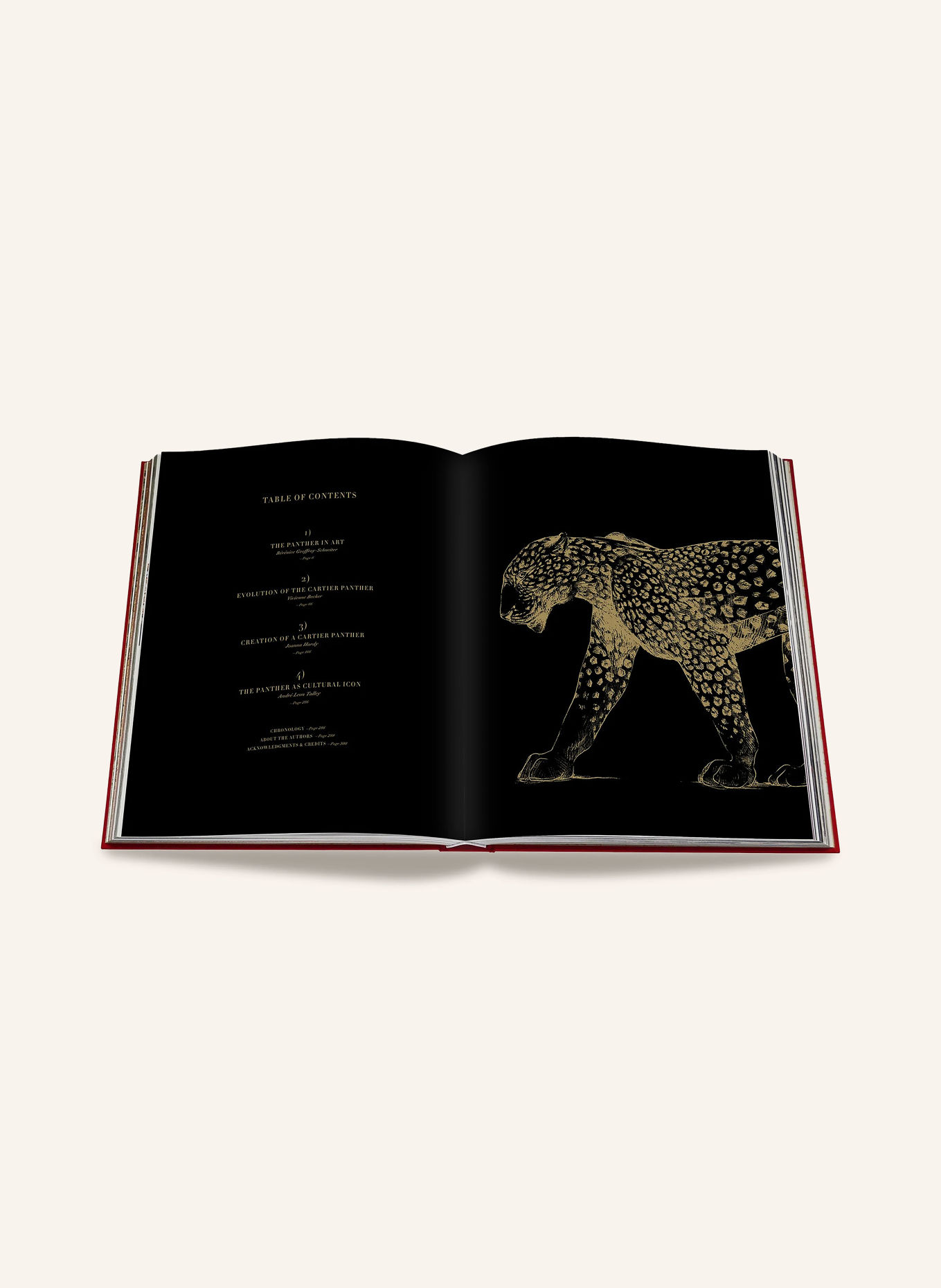 ASSOULINE Book: CARTIER PANTHÈRE: WHITE / GOLD / RED