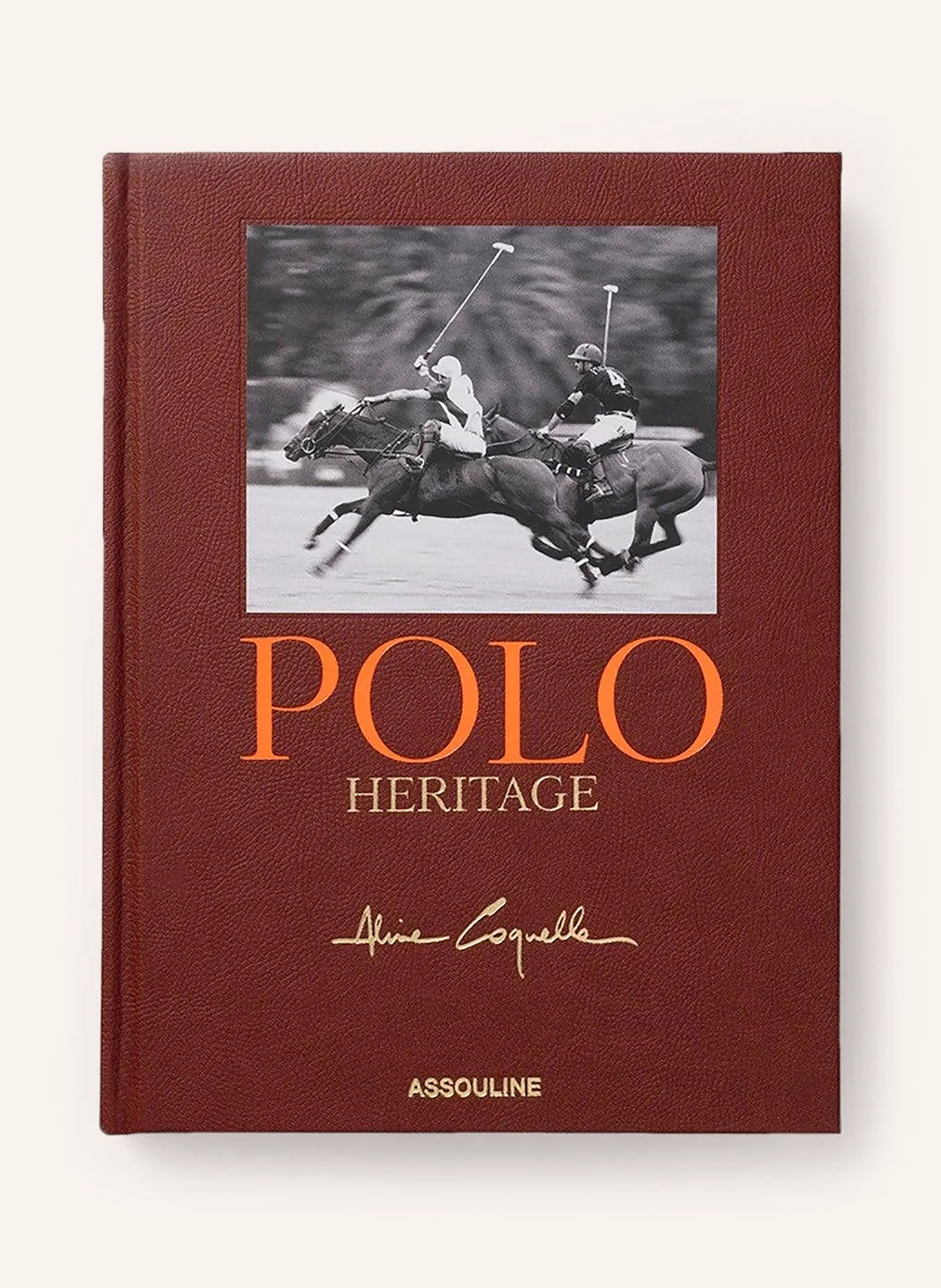 ASSOULINE Boek POLO HERITAGE: DONKERROOD / GOUD