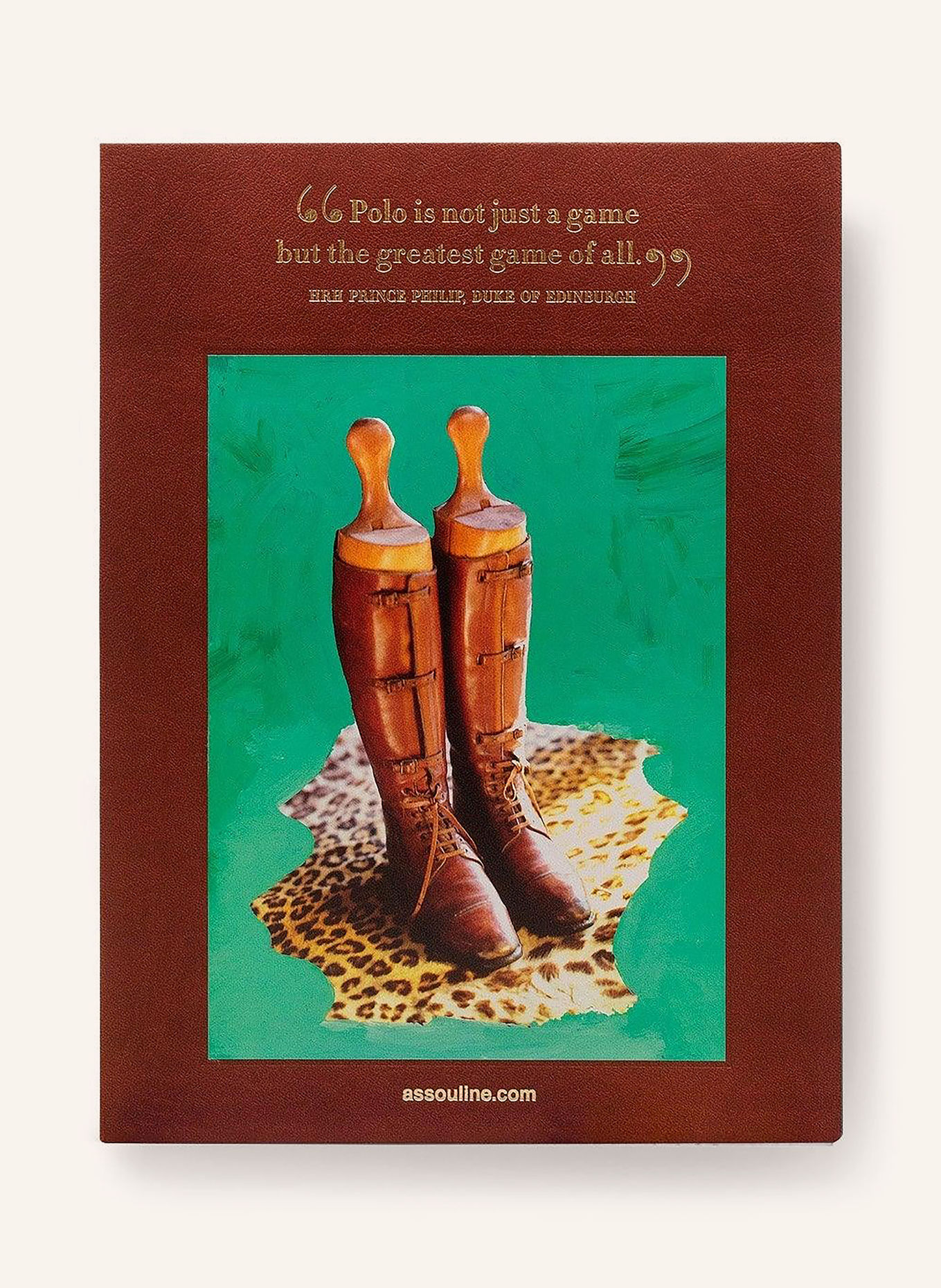 ASSOULINE Boek POLO HERITAGE: DONKERROOD / GOUD