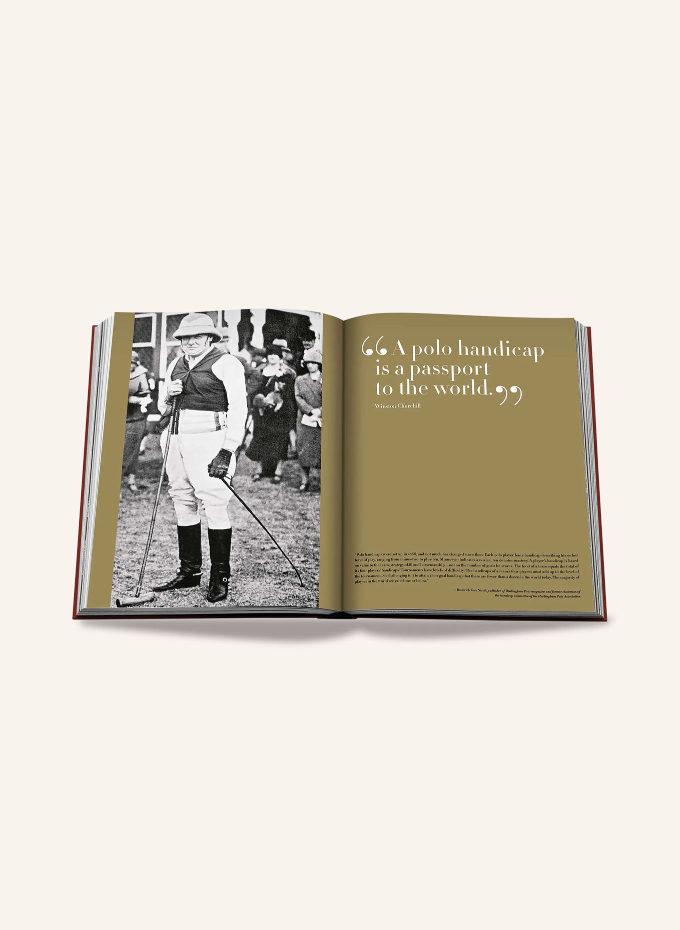 ASSOULINE Boek POLO HERITAGE: DONKERROOD / GOUD
