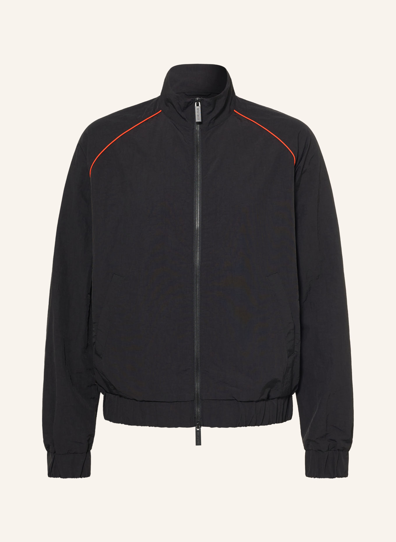 WRSTBHVR Blouson JALE: ZWART / NEONORANJE