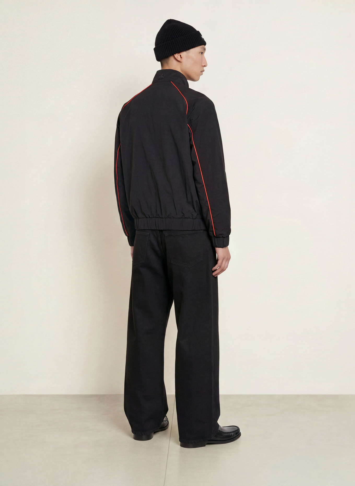 WRSTBHVR Blouson JALE: ZWART / NEONORANJE