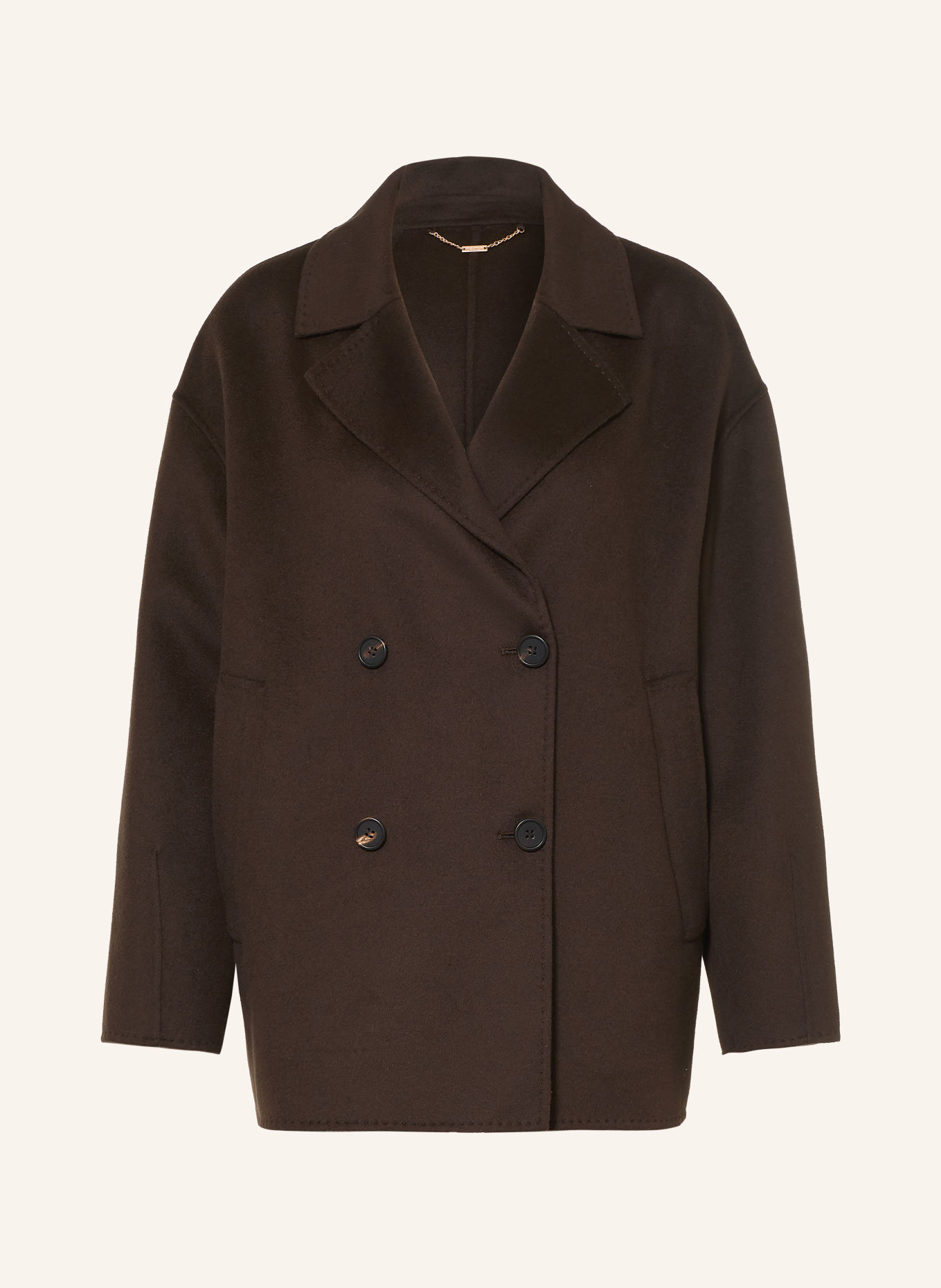 mabrun FILO Pea coat: DARK BROWN