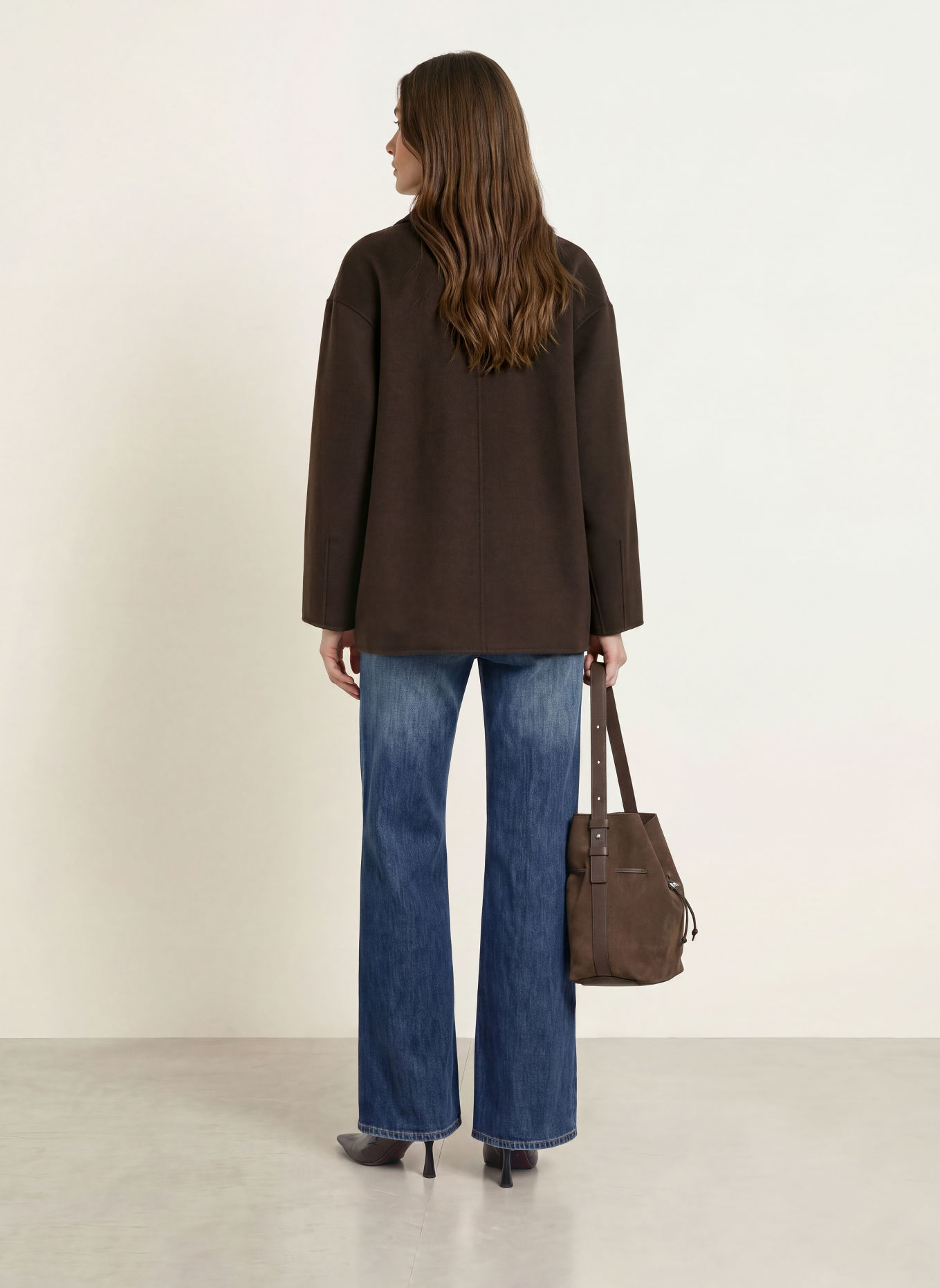 mabrun FILO Pea coat: DARK BROWN