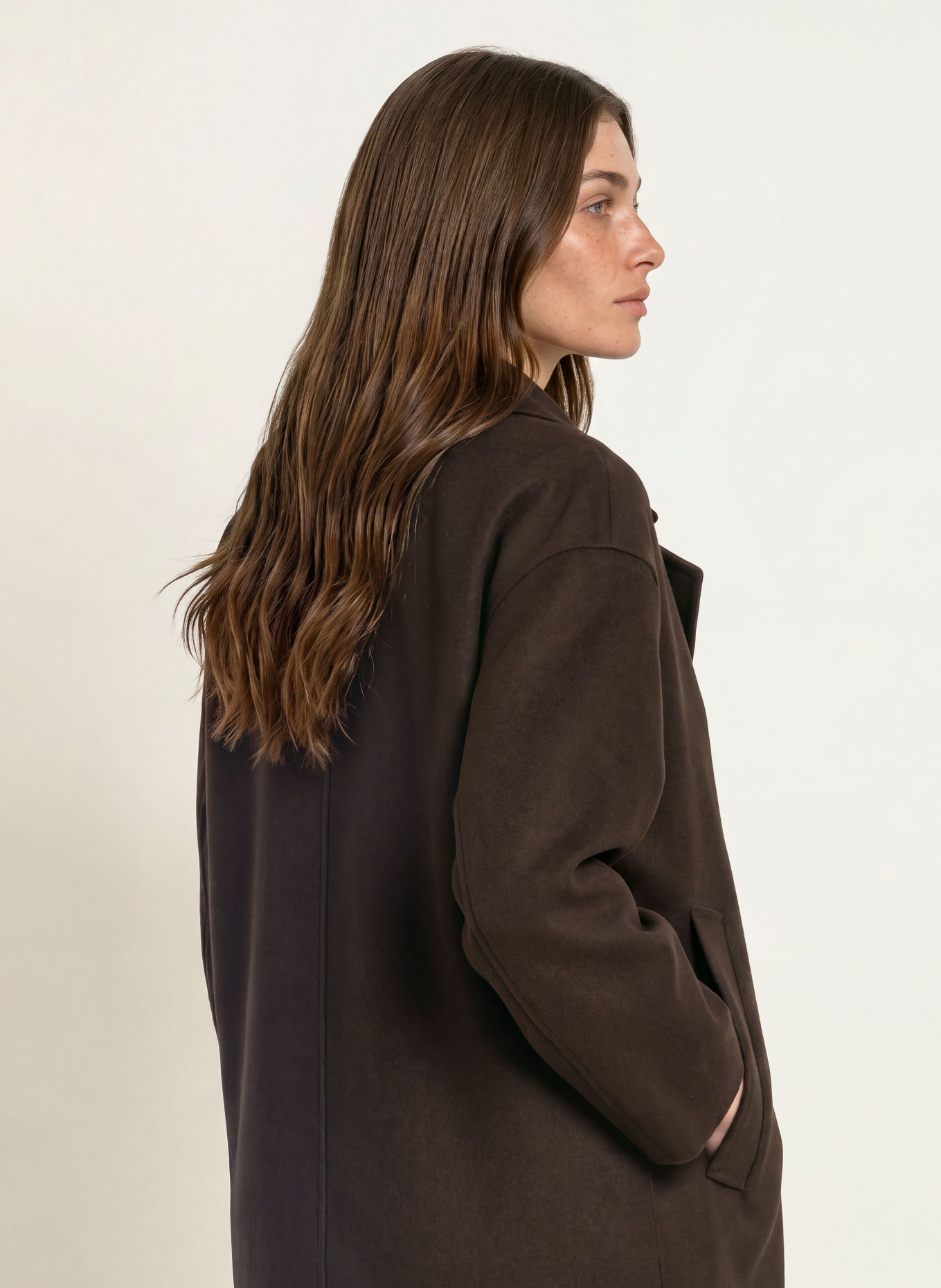 mabrun FILO Pea coat: DARK BROWN