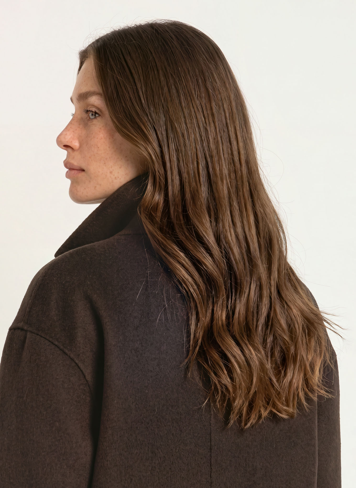 mabrun FILO Pea coat: DARK BROWN
