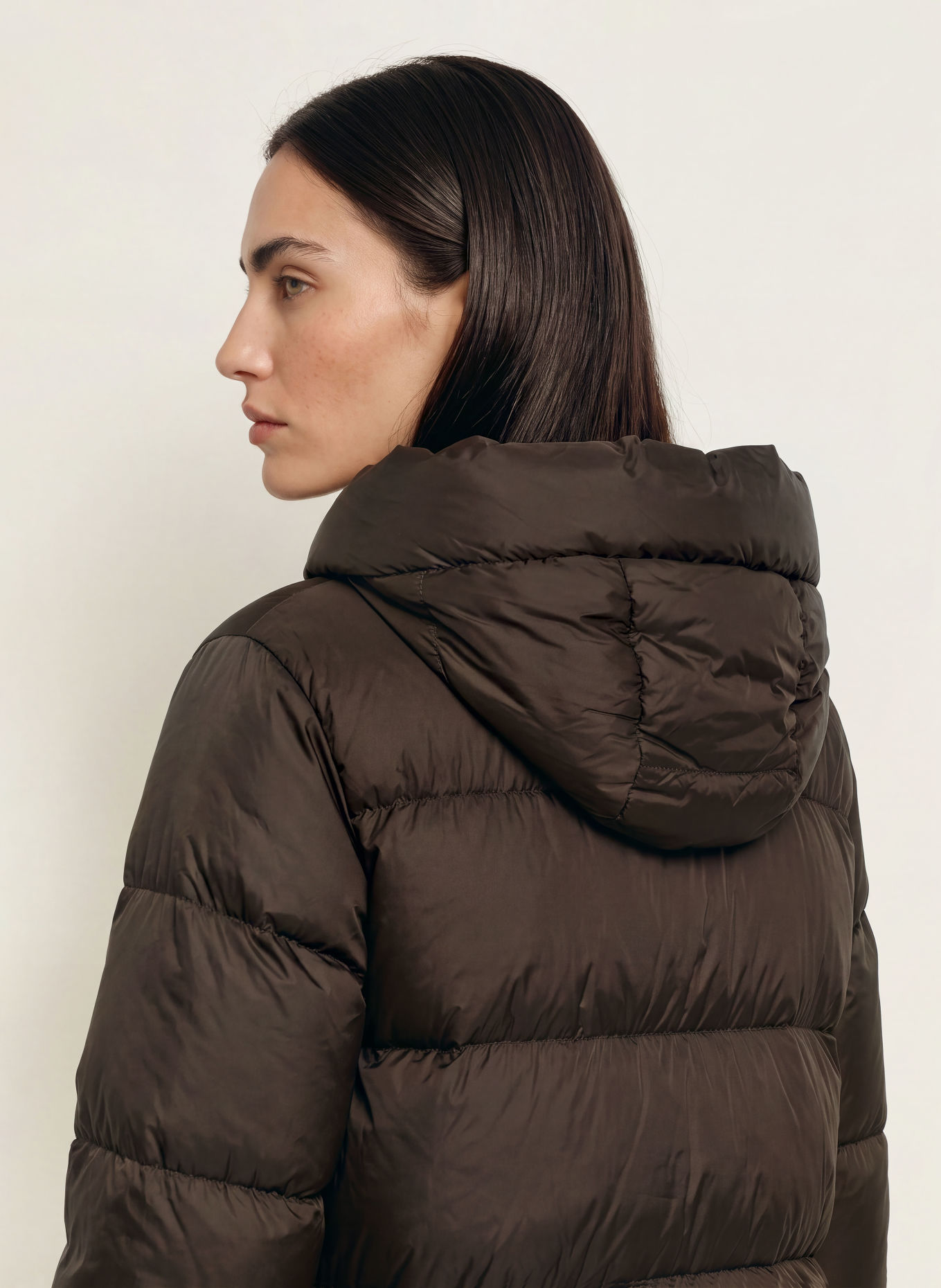 mabrun FATIMA Down Jacket: DARK BROWN