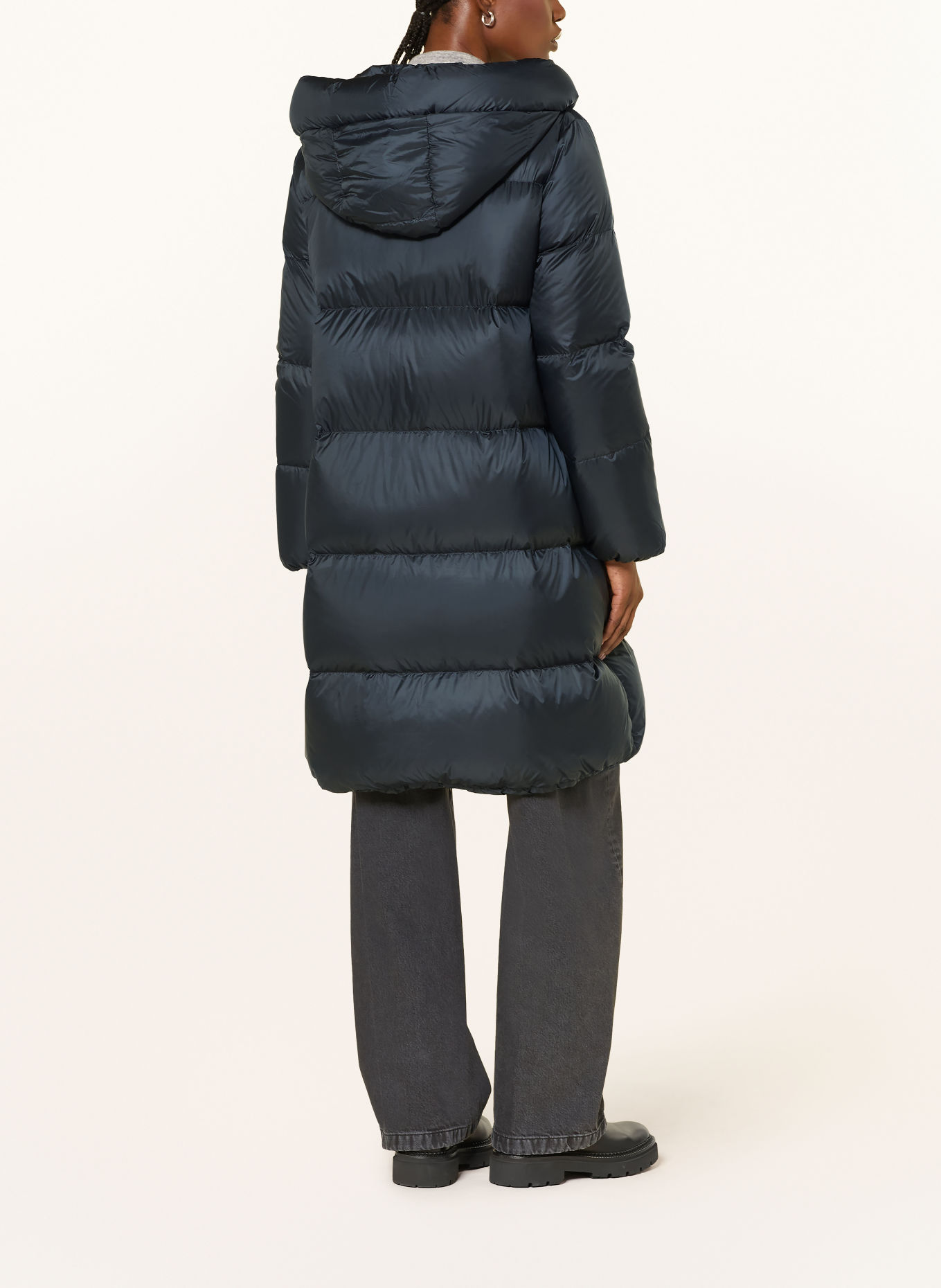 mabrun Donsmantel FABIOLA: DONKERBLAUW
