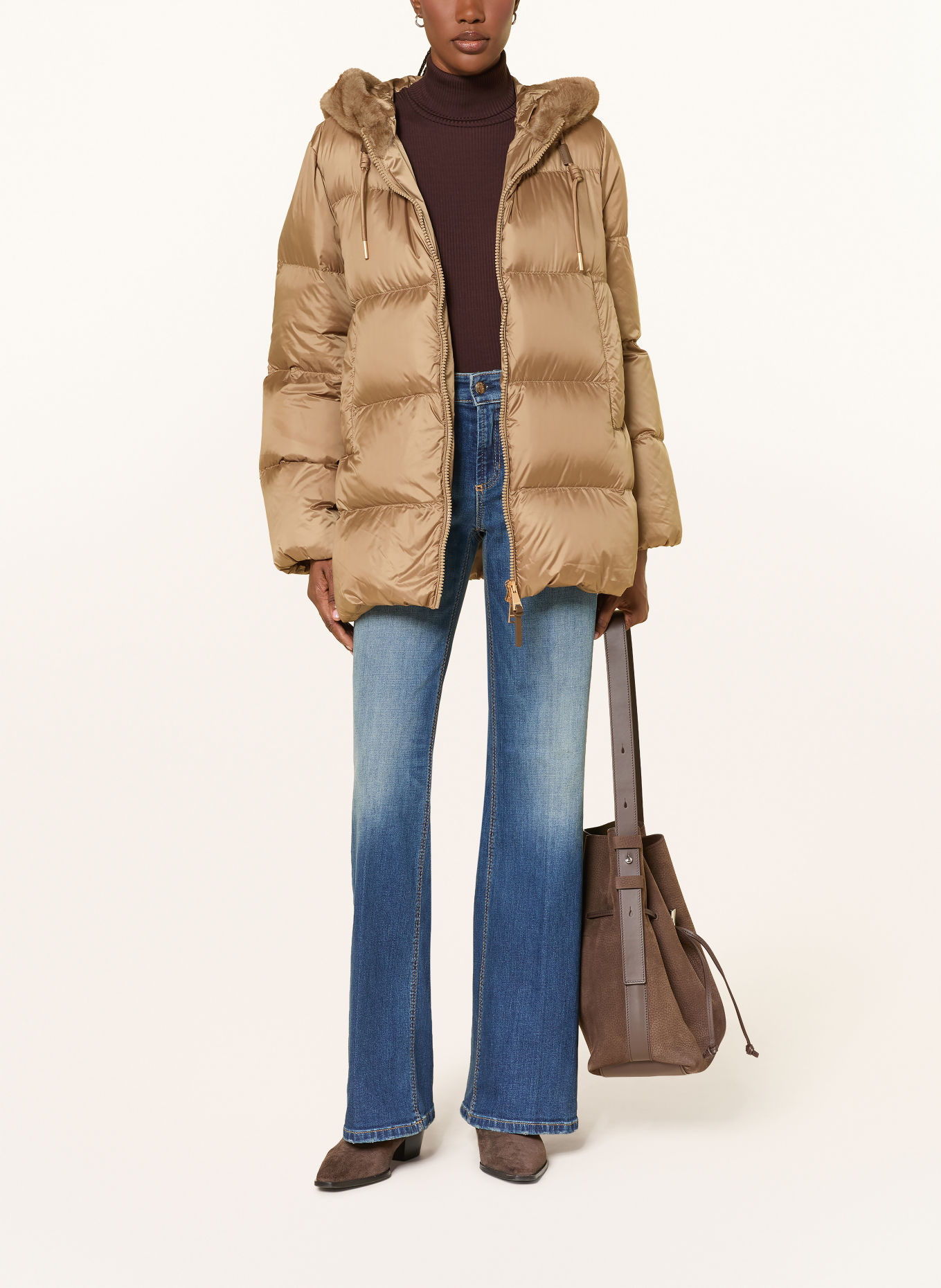 mabrun Daunenjacke FATIMA: TAUPE