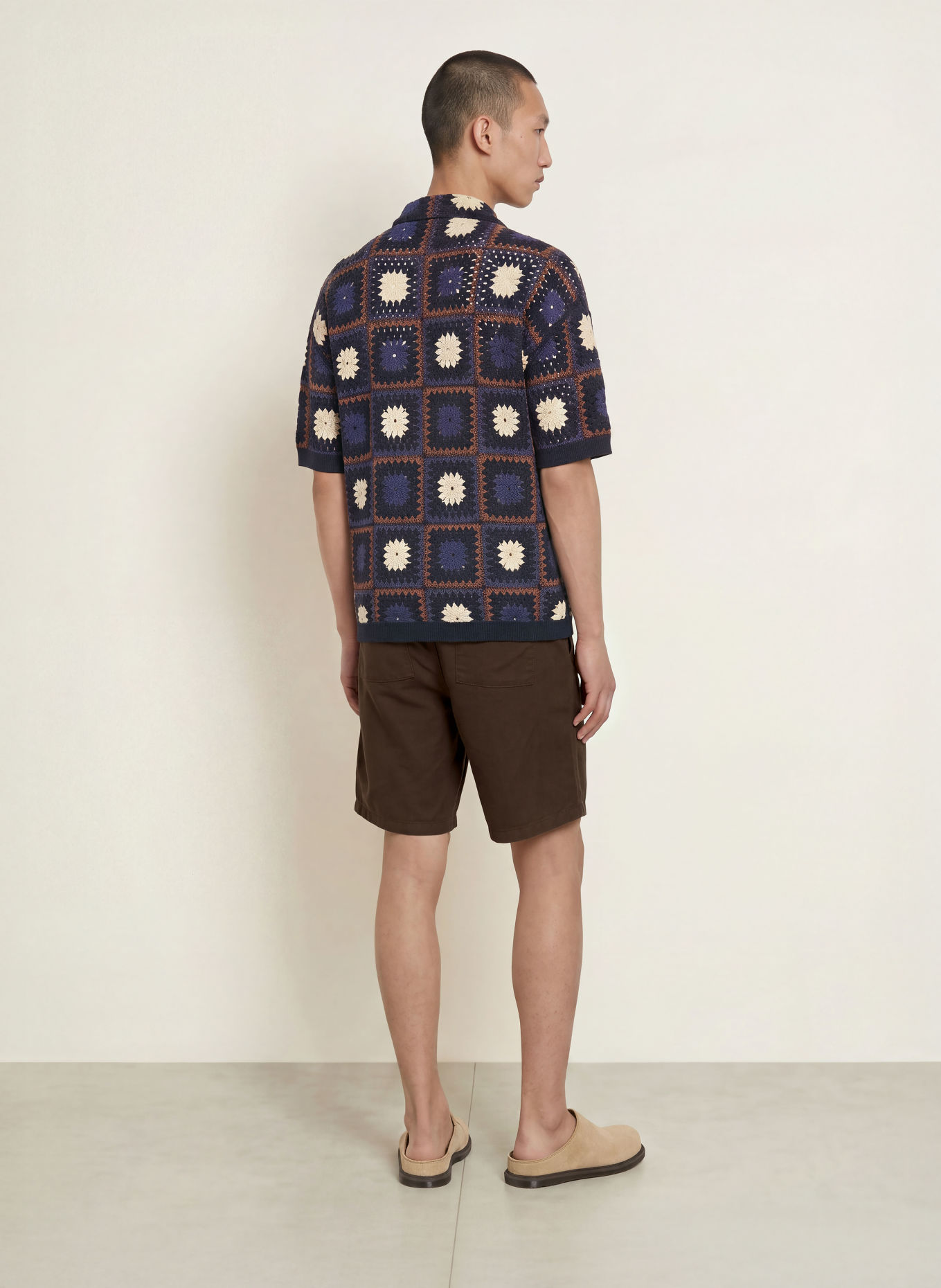 ALLSAINTS HANBURY Linen Shorts: BROWN